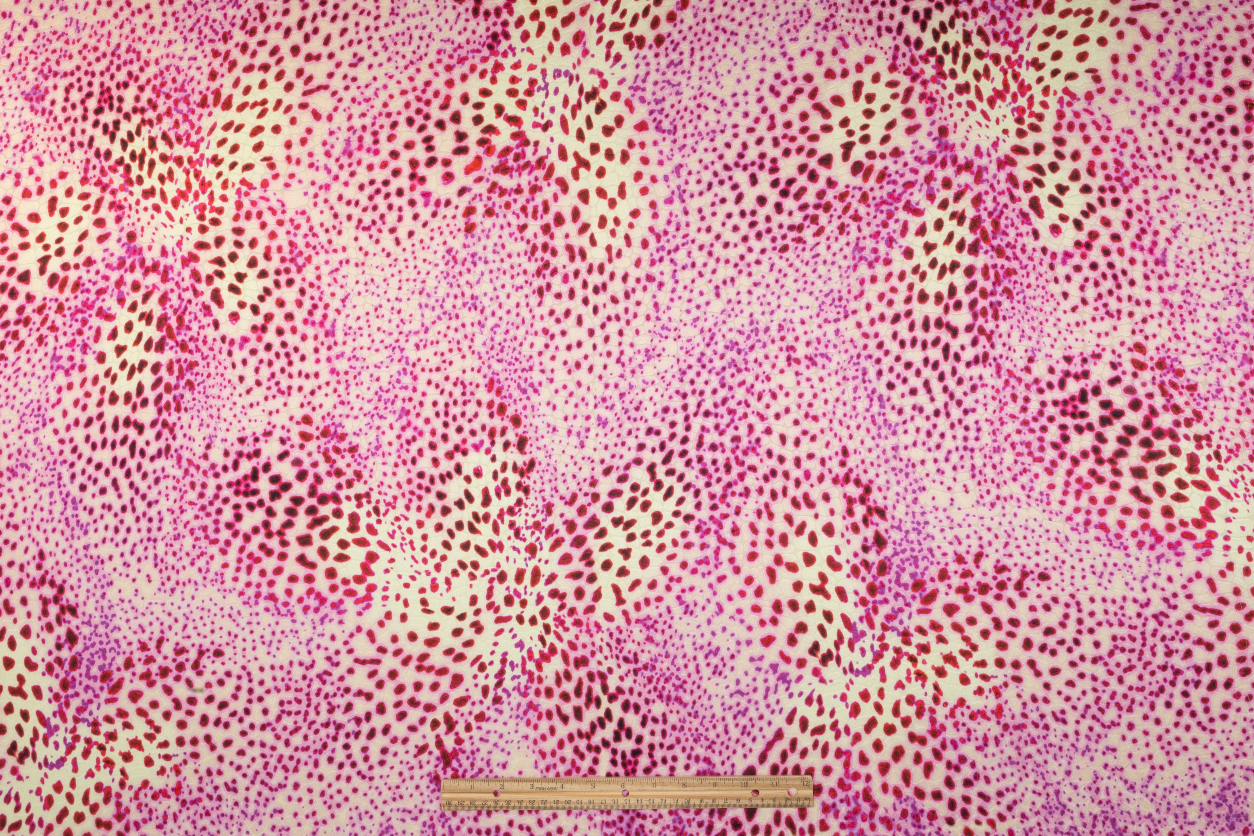 Reptilian Printed Italian Viscose Jacquard - Pink
