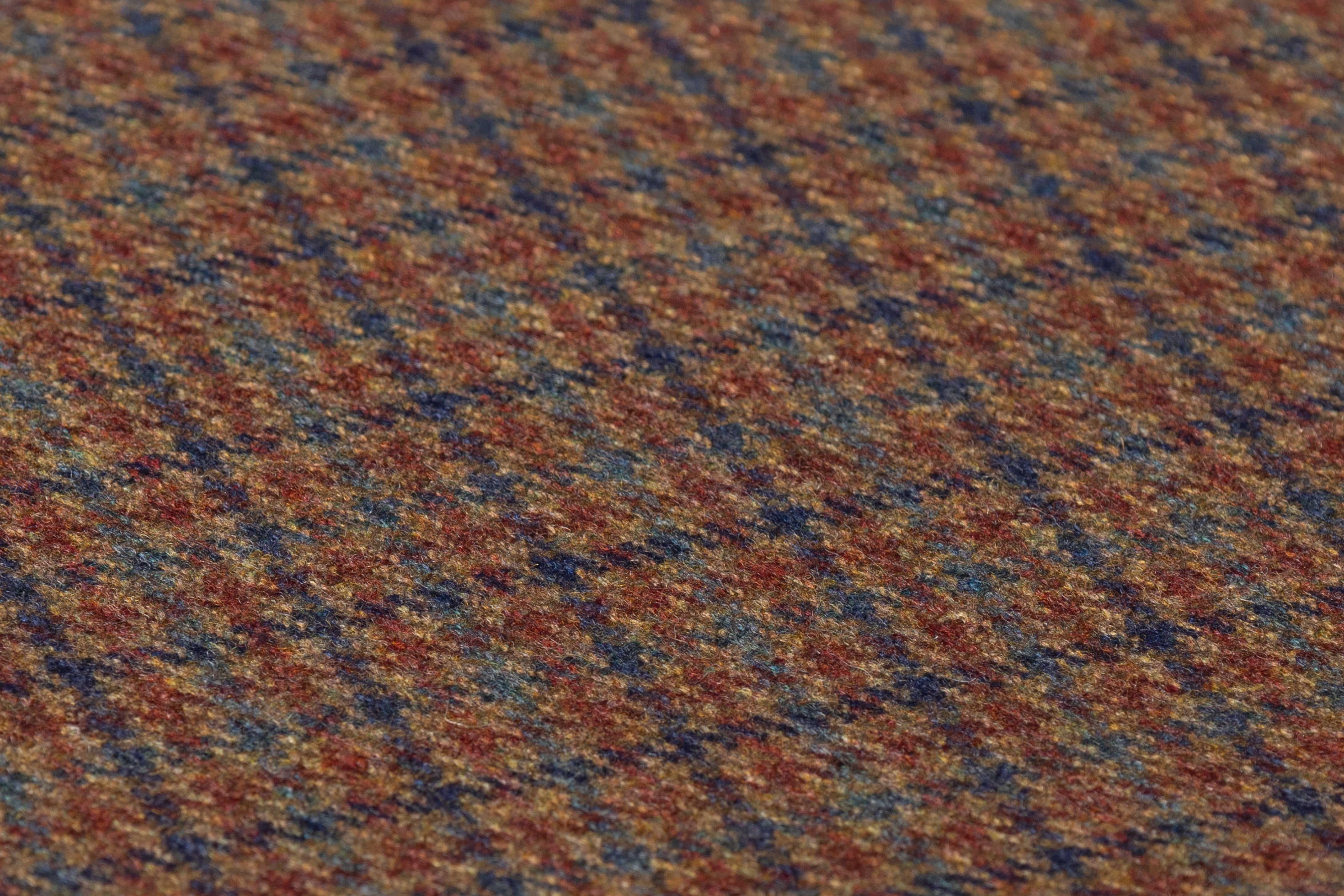 Checked Italian Wool Suiting - Brown