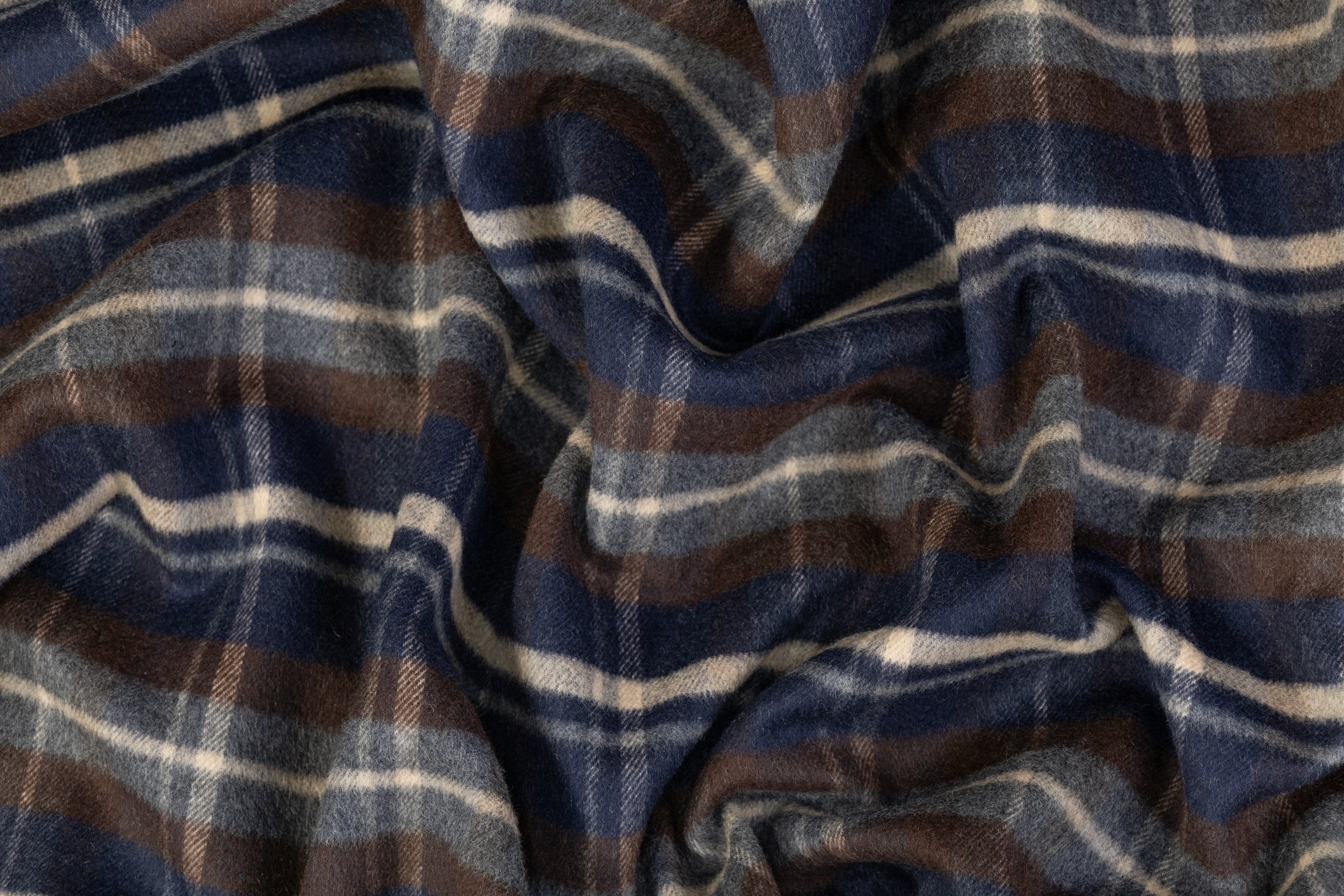 Ralph Lauren - Double Faced Wool Coating - Blue / Brown