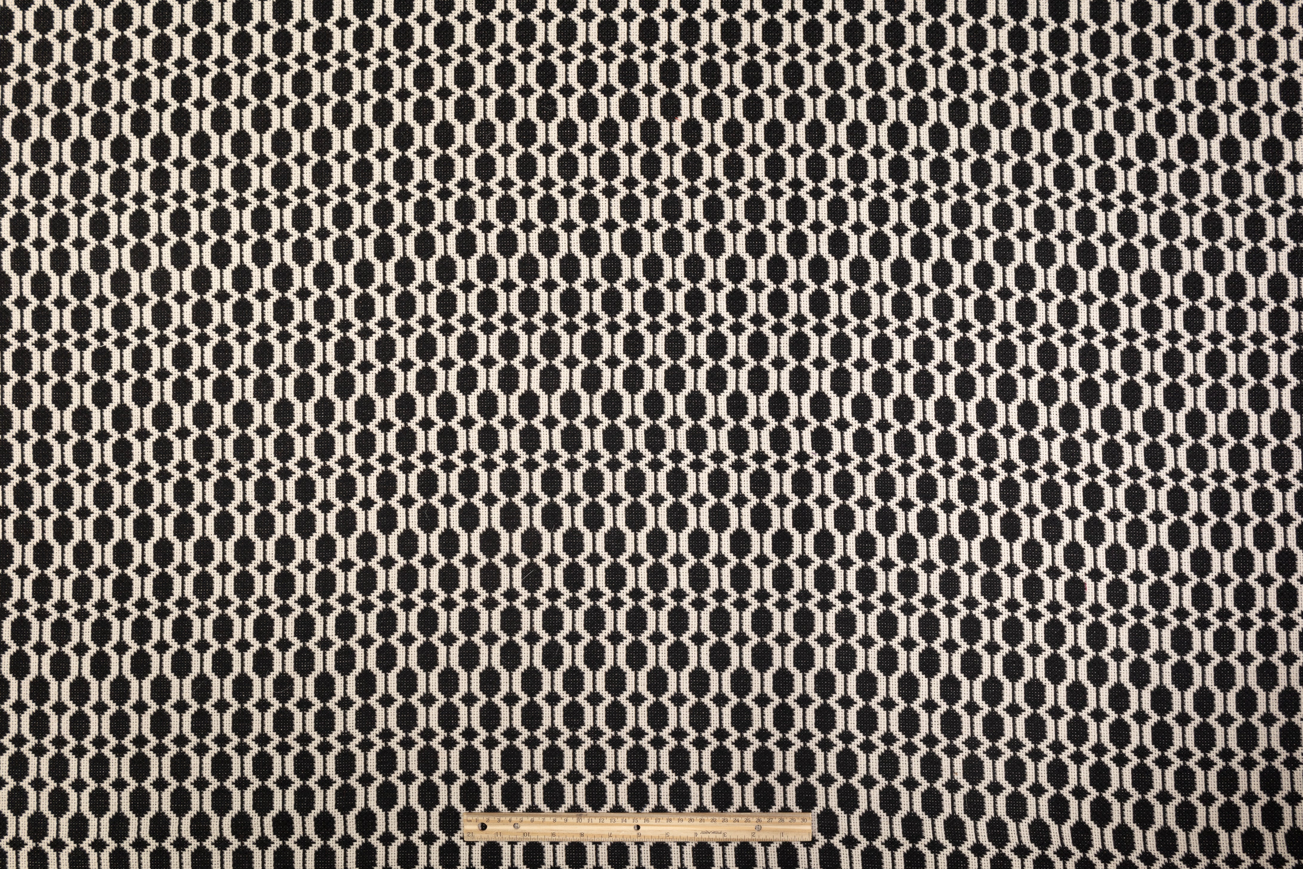 Double Faced Italian Wool Tweed - Black / Beige