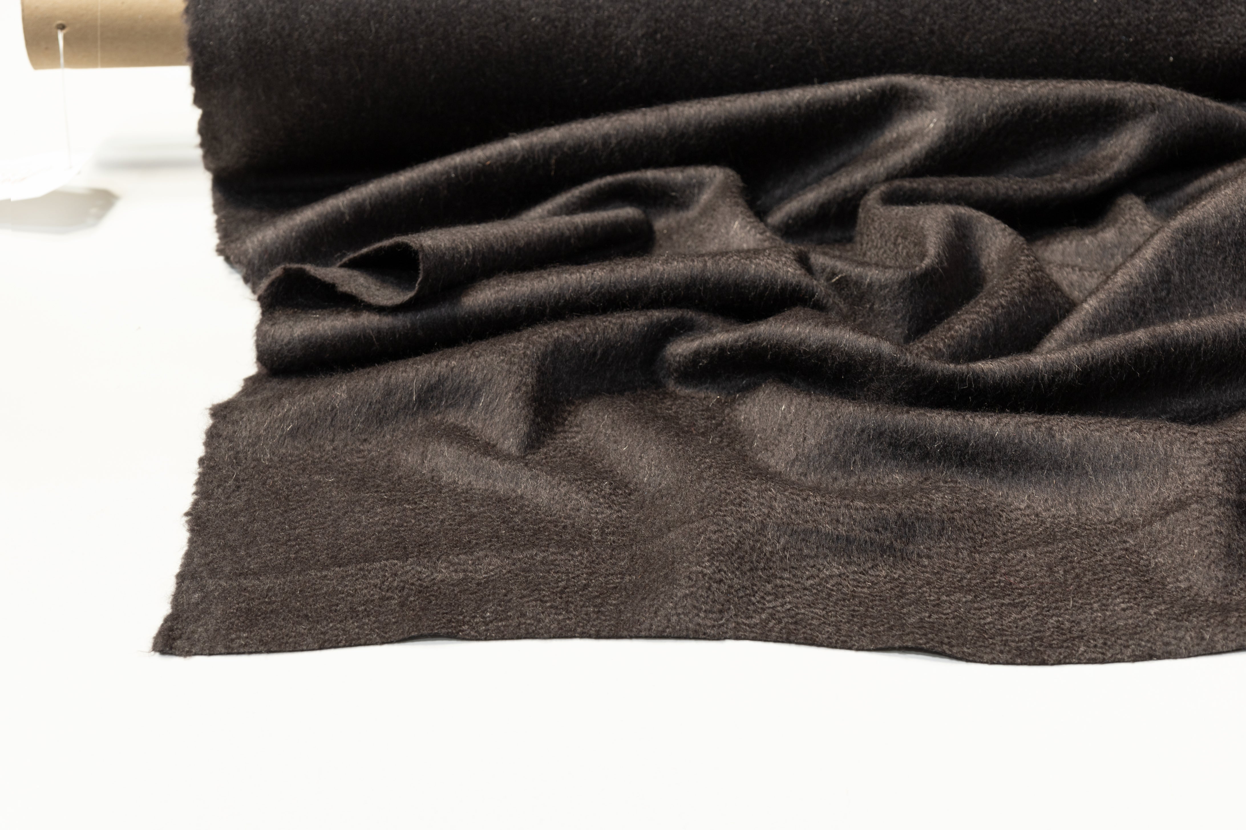 Pure Italian Cashmere Coating - Smoky Black