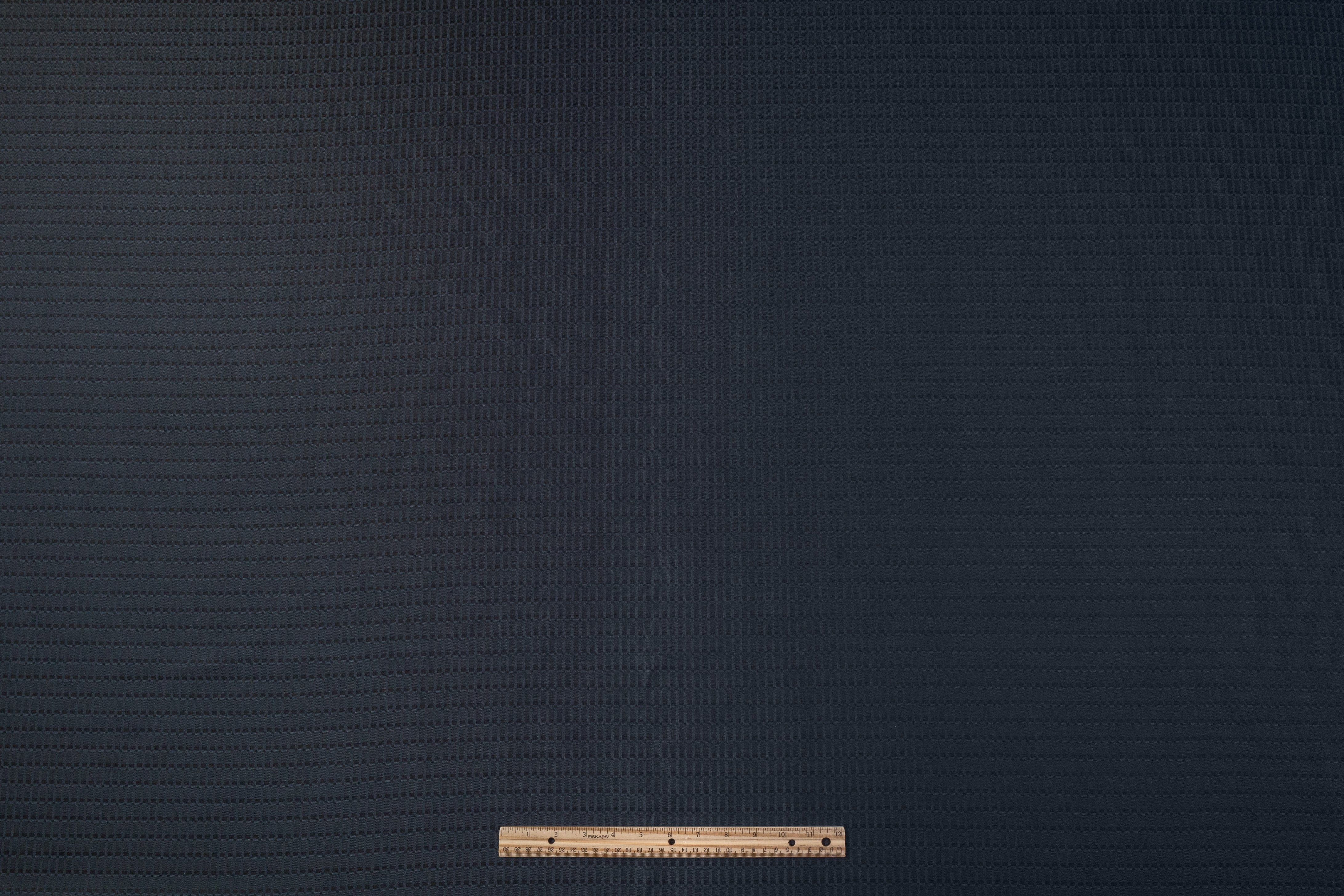 Etro - Geometric Italian Wool Jacquard Suiting - Navy