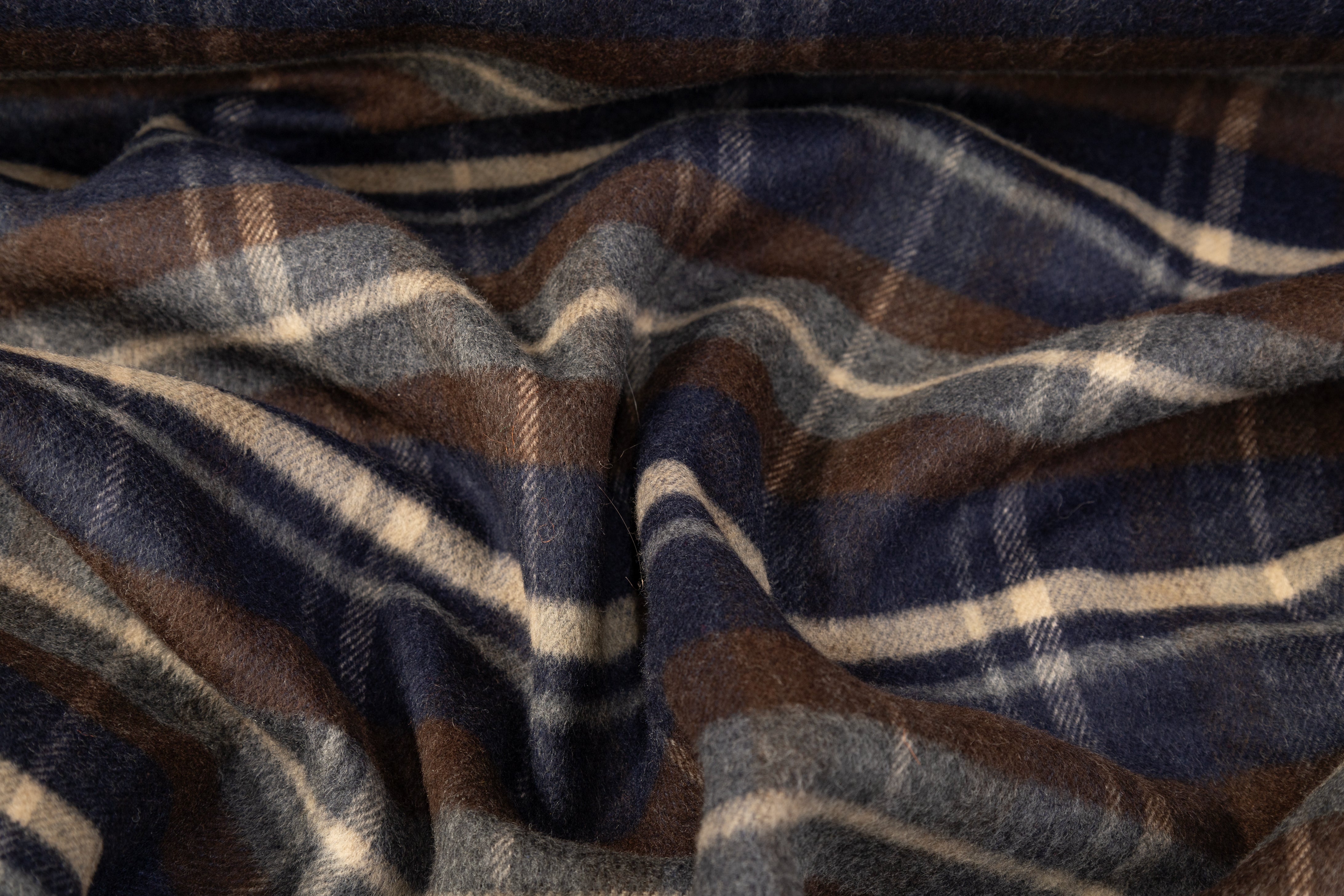 Ralph Lauren - Double Faced Wool Coating - Blue / Brown