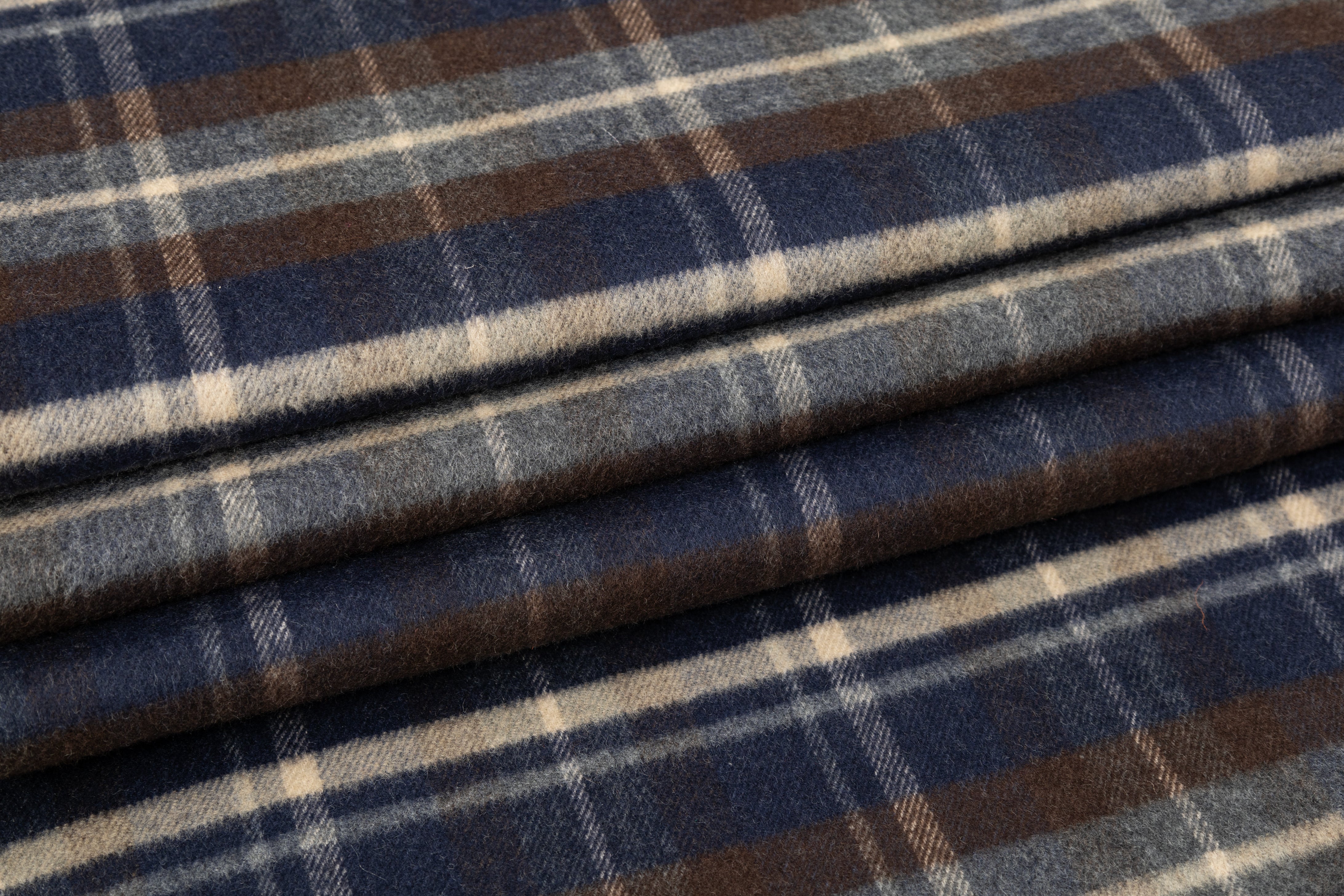 Ralph Lauren - Double Faced Wool Coating - Blue / Brown