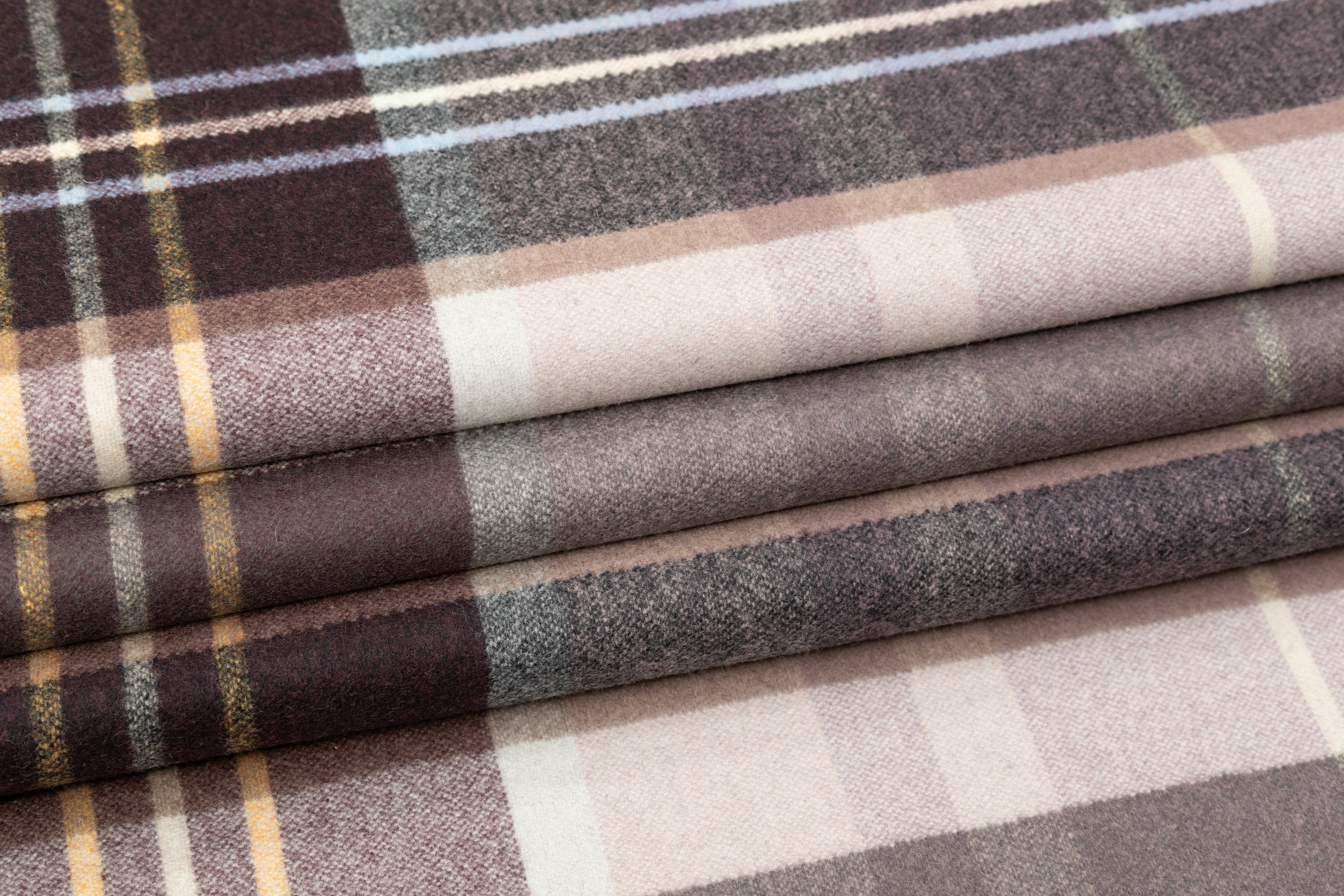Double Faced Italian Wool Coating - Mauve