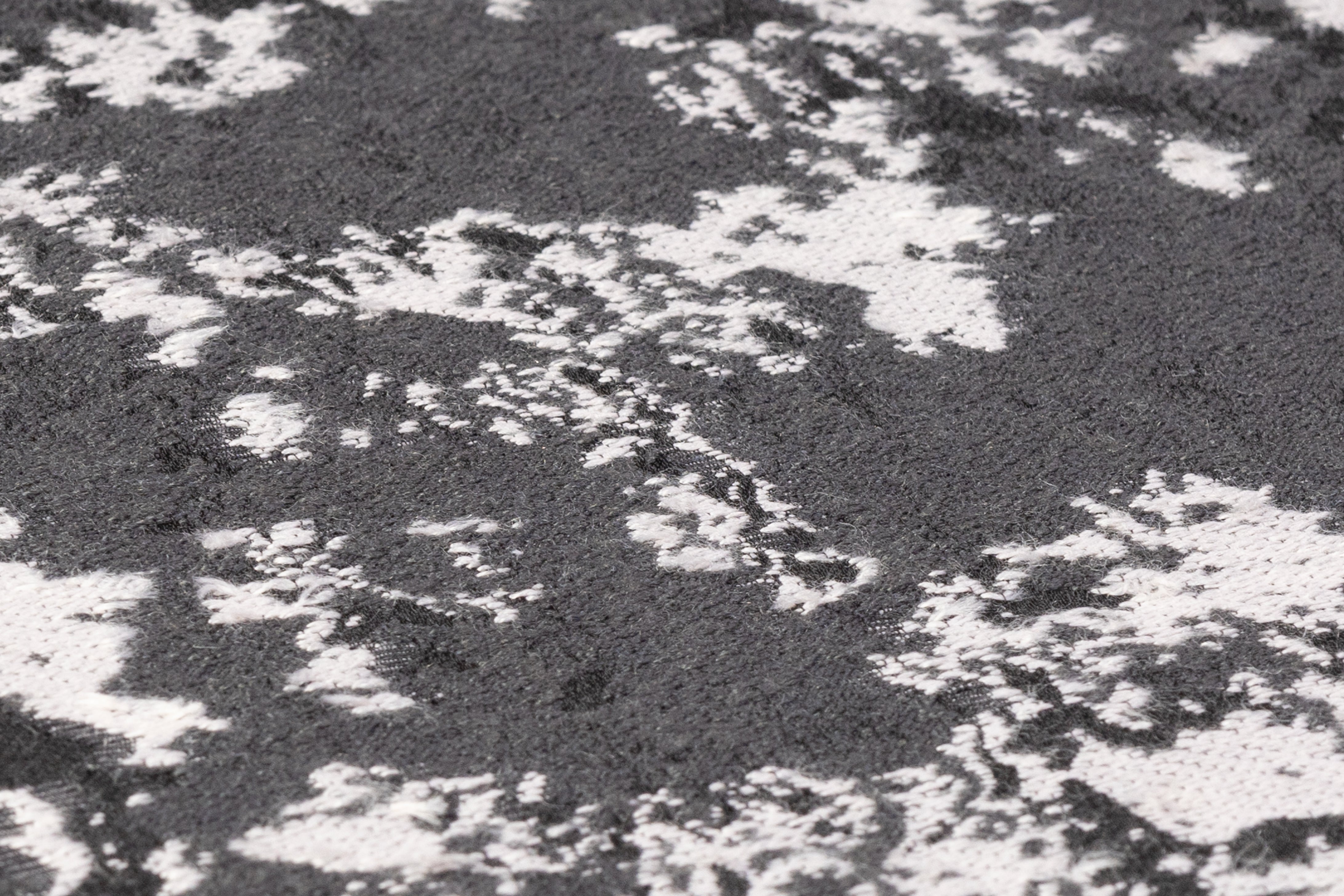 Abstract Italian Wool Blend Brocade - Gray