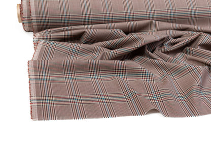 Checked Italian Wool Suiting - Multicolor