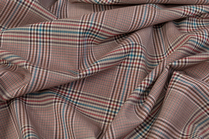 Checked Italian Wool Suiting - Multicolor