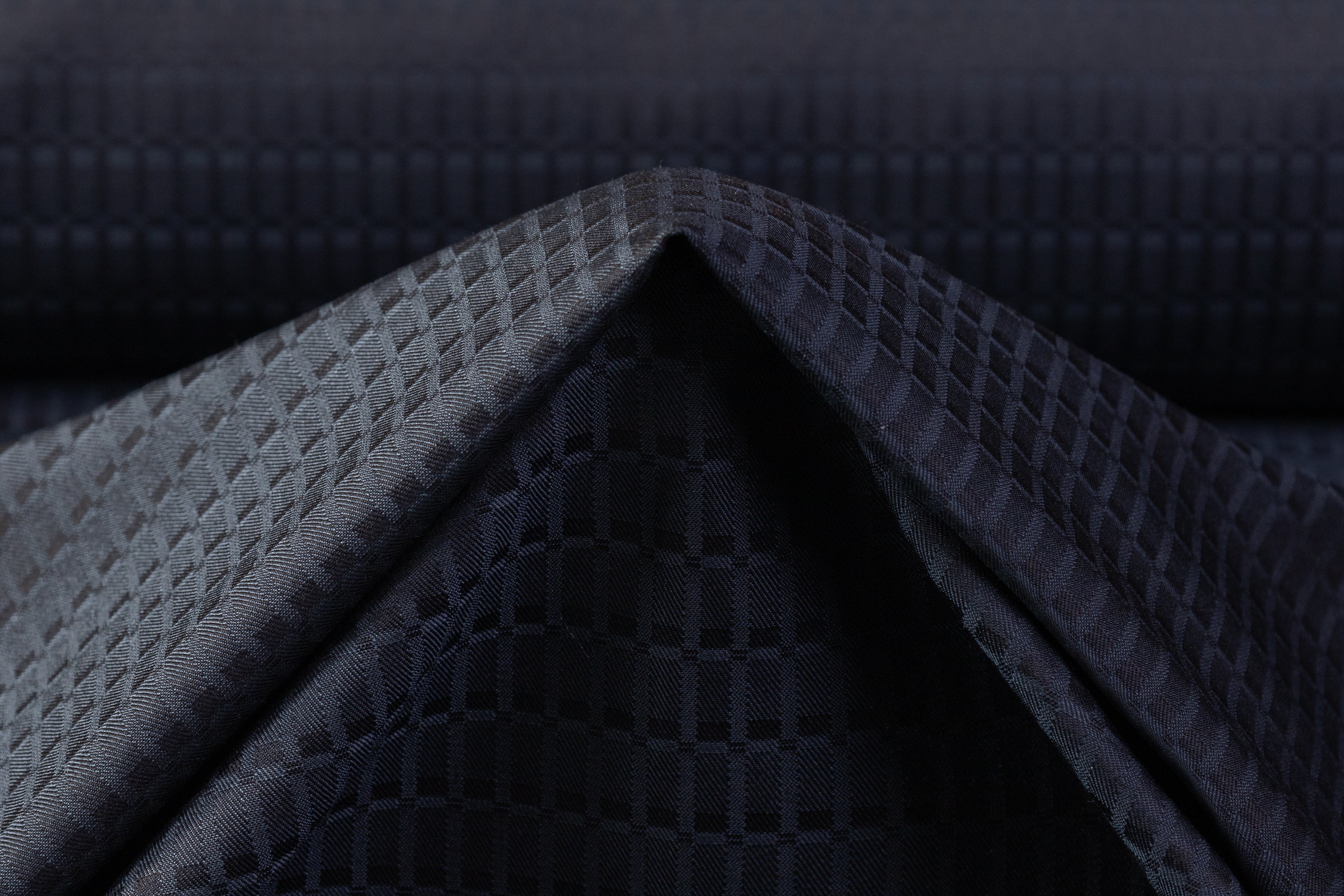 Etro - Geometric Italian Wool Jacquard Suiting - Navy