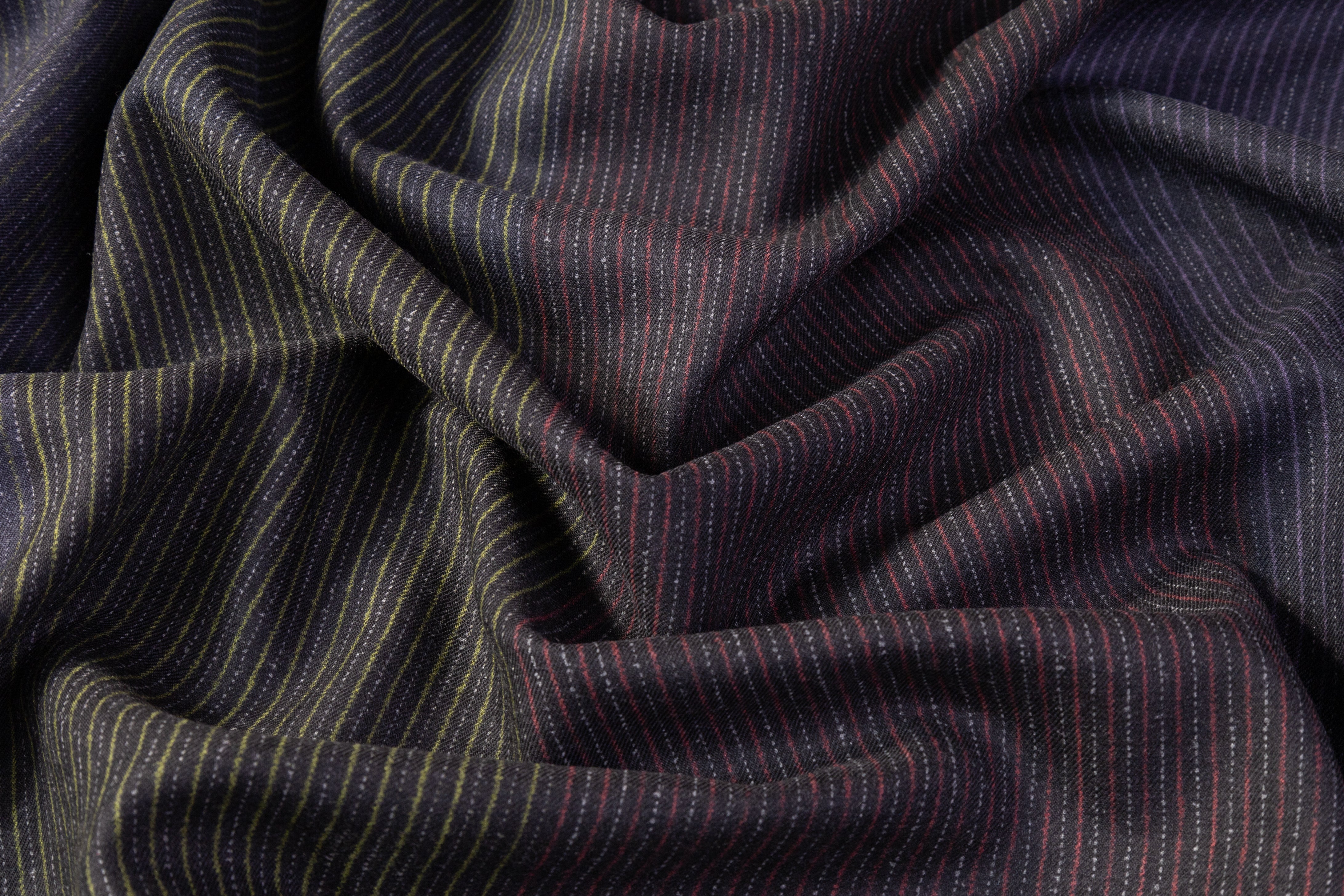 Etro - Color Block Striped Italian Wool Cashmere Suiting