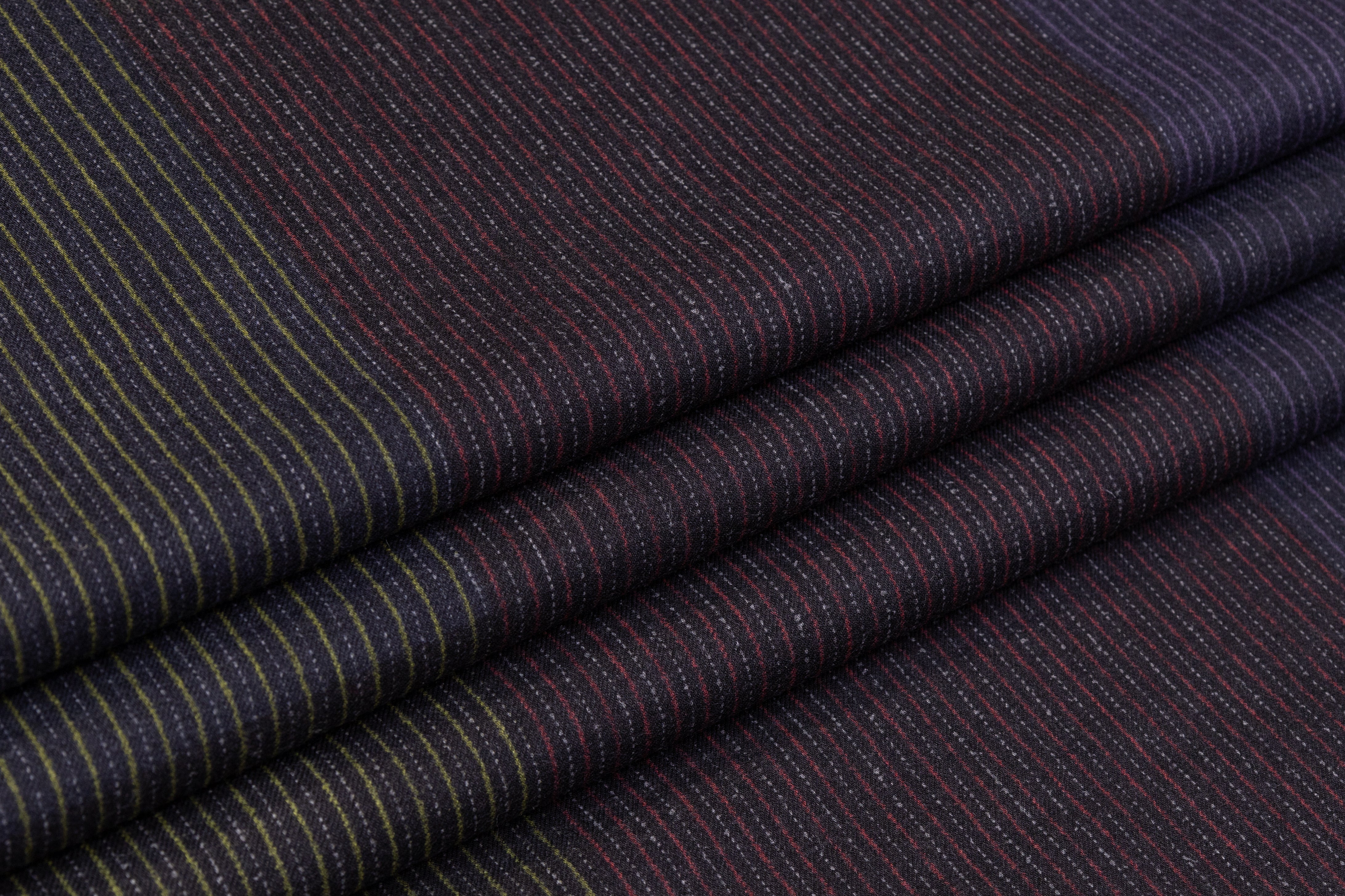 Etro - Color Block Striped Italian Wool Cashmere Suiting