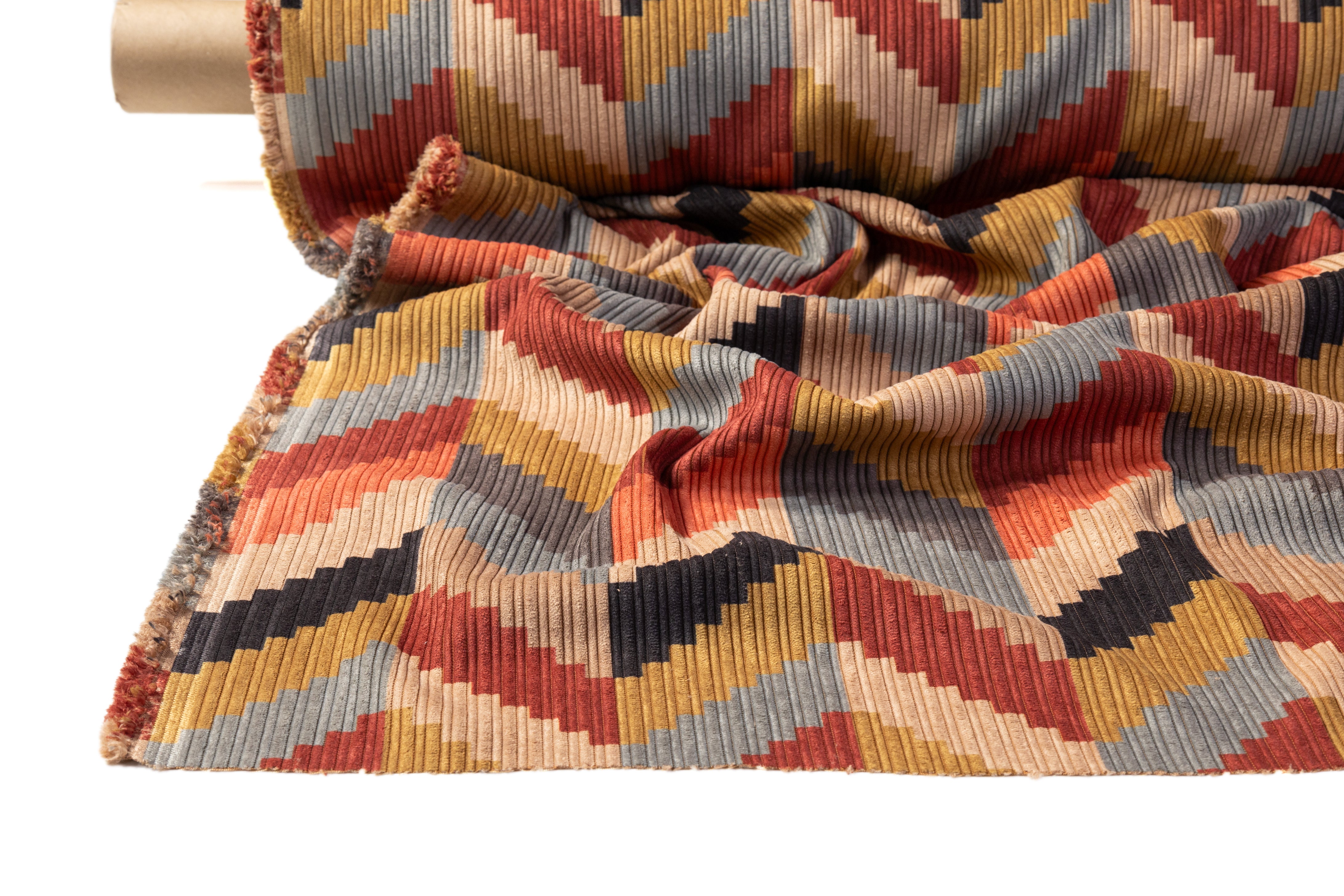 Chevron Italian Corduroy - Multicolor