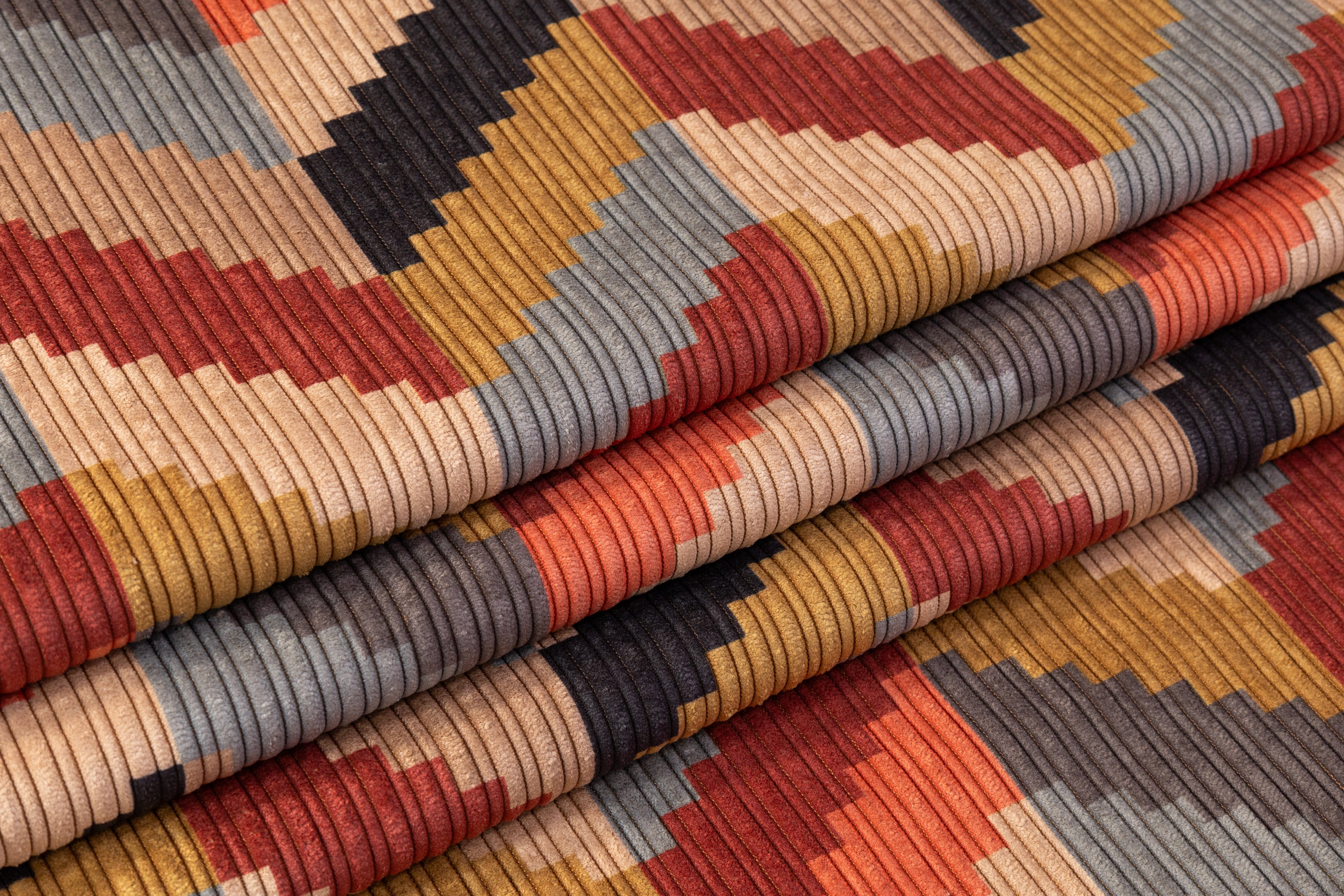Chevron Italian Corduroy - Multicolor