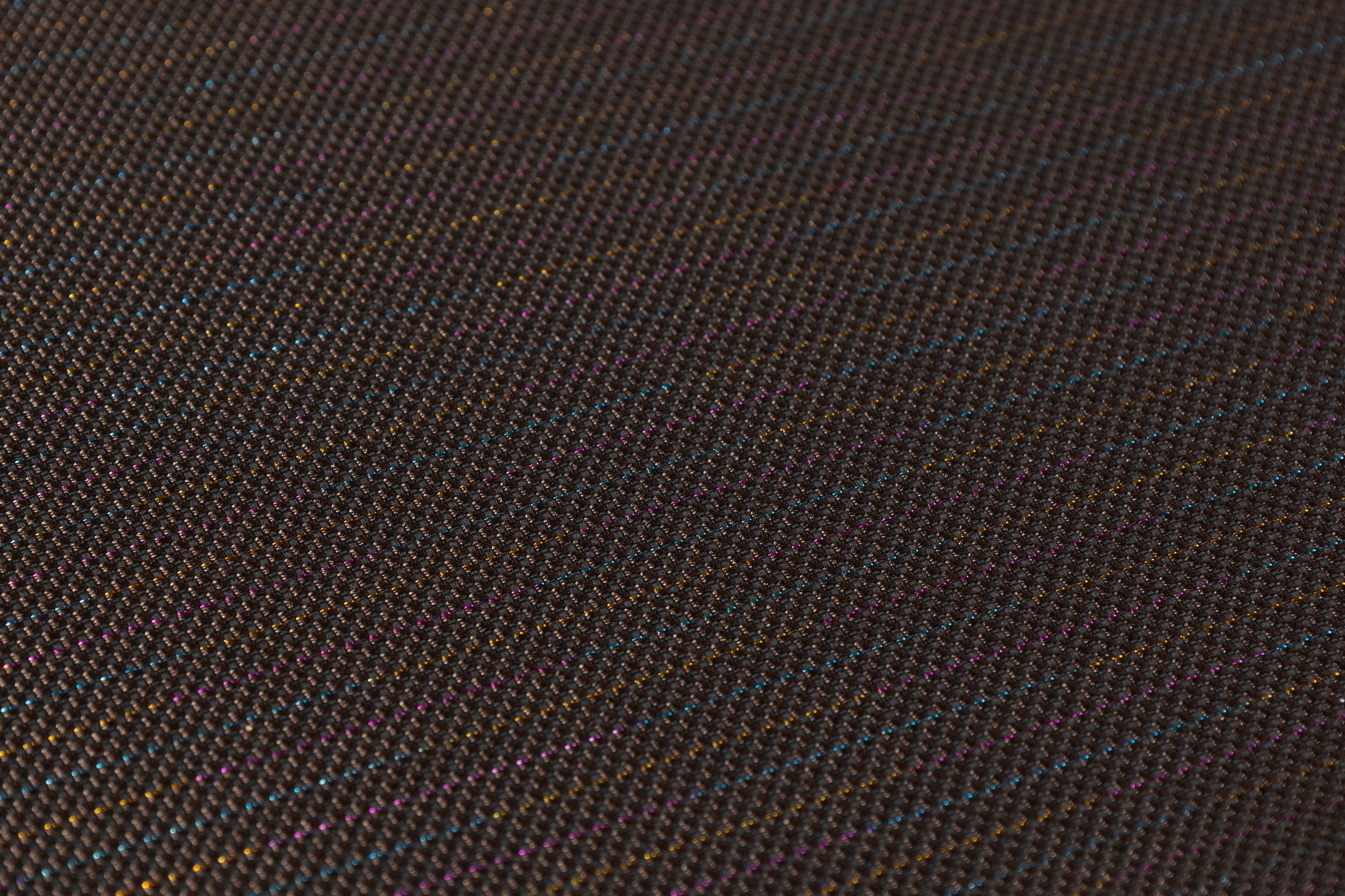 Metallic Striped Italian Brocade - Brown