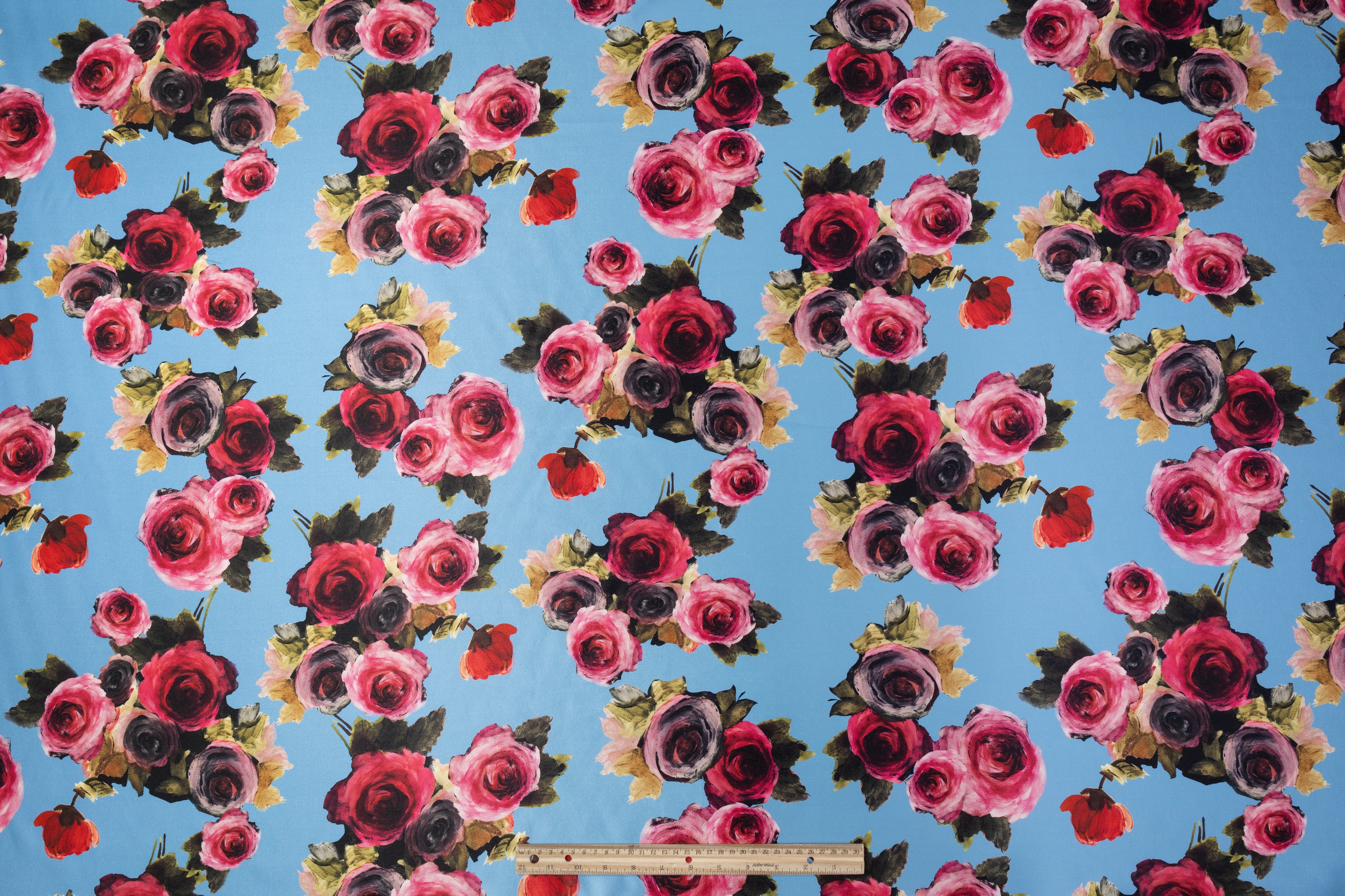 Emanuel Ungaro - Floral Printed Silk and Wool Mikado - Blue