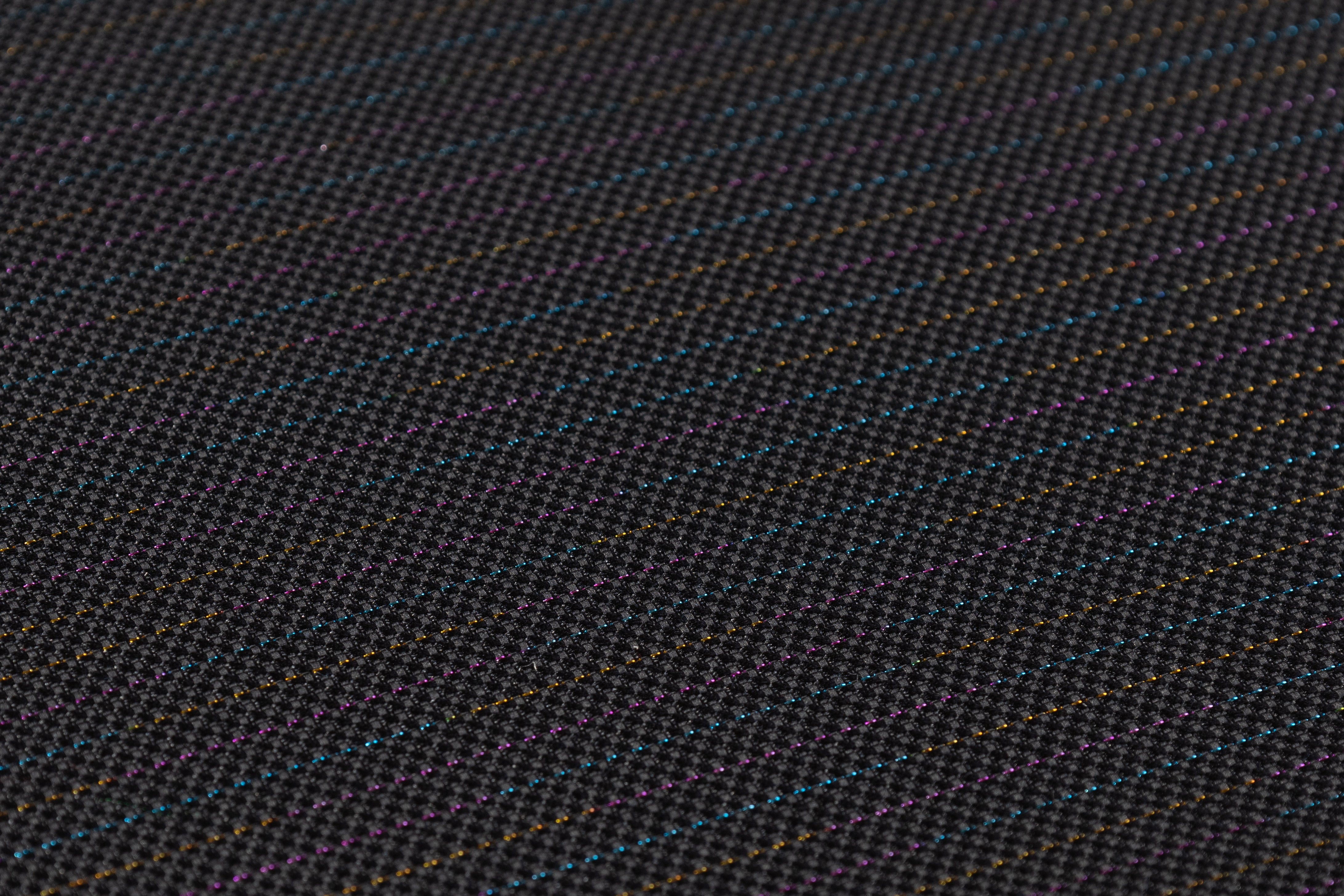 Metallic Striped Italian Brocade - Black