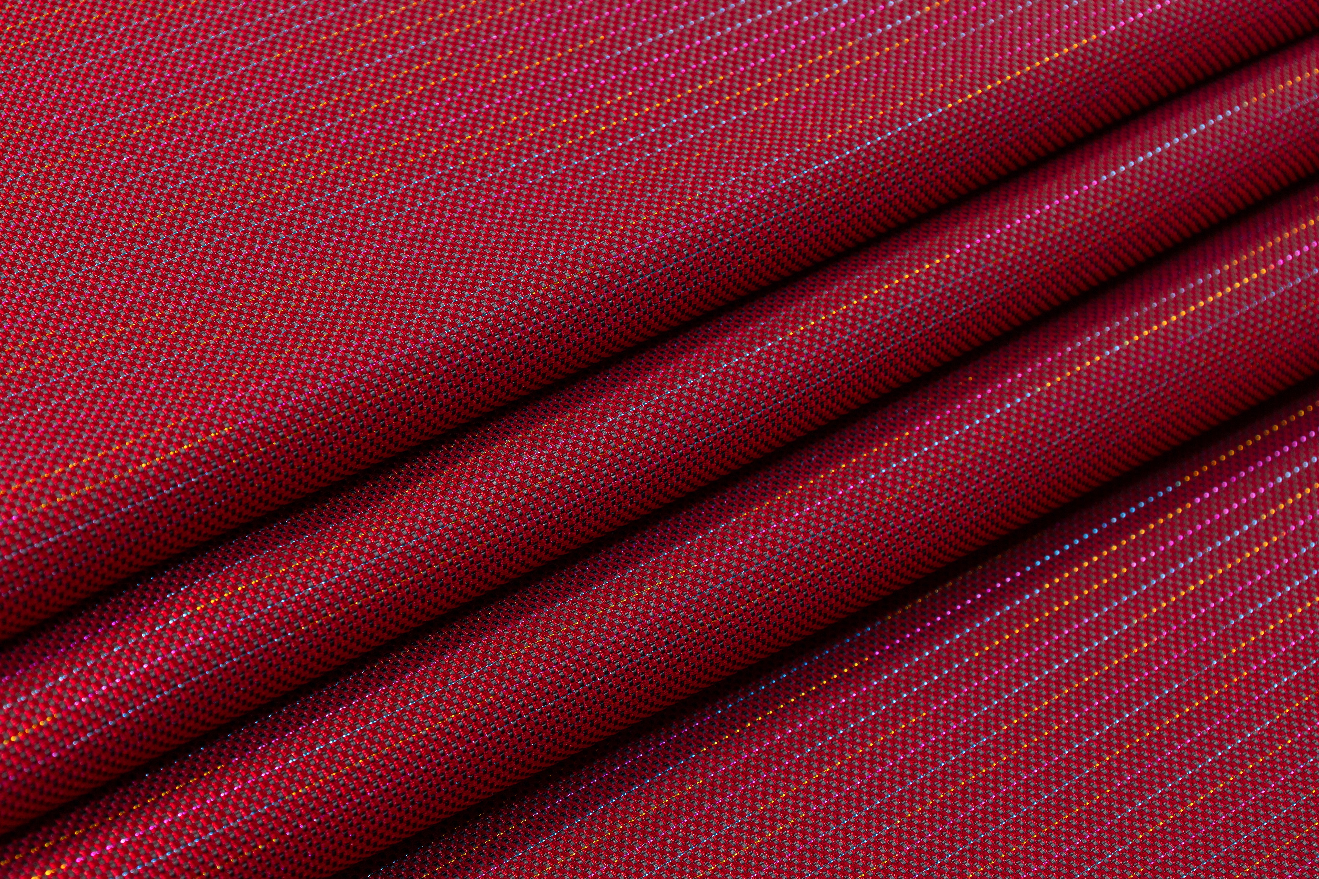 Metallic Striped Italian Brocade - Berry Pink