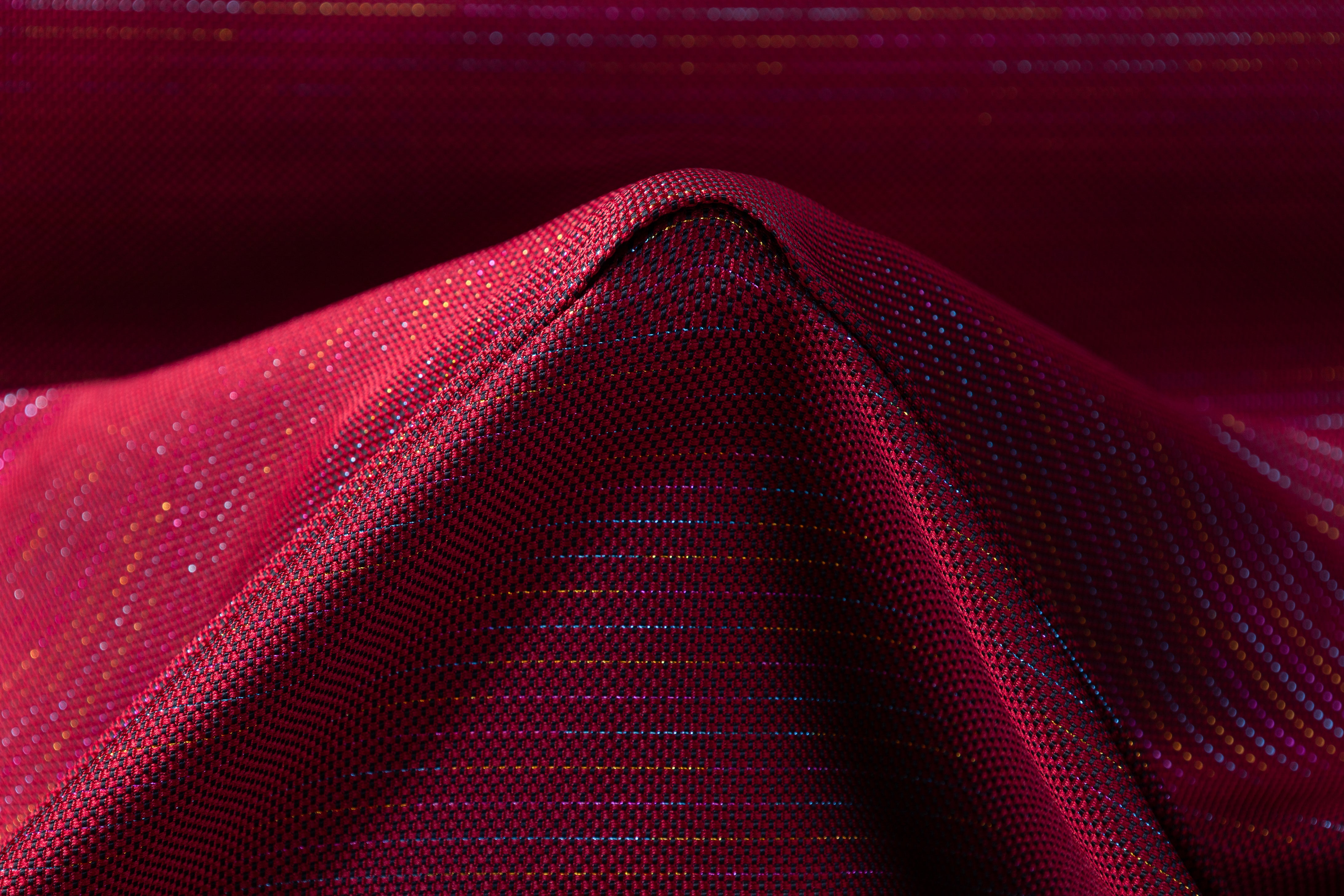 Metallic Striped Italian Brocade - Berry Pink