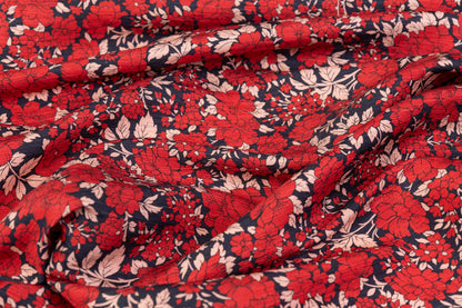 Emanuel Ungaro - Crinkled Silk Linen Blend - Red / Pink / Navy