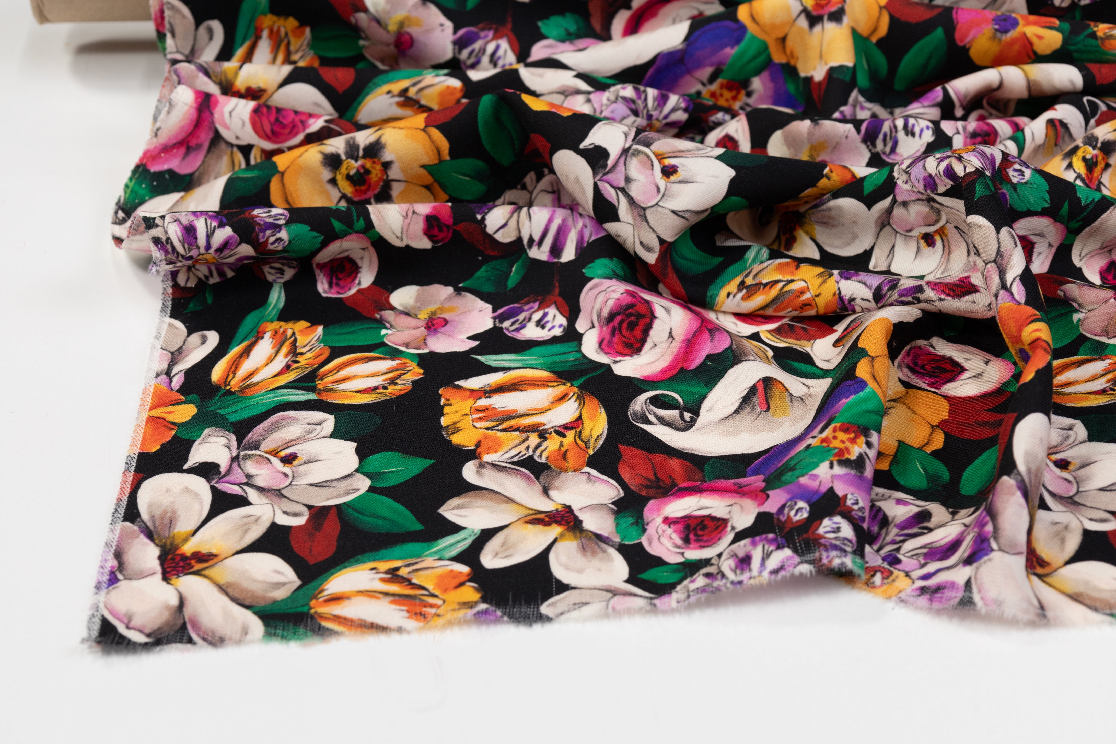 Emanuel Ungaro - Printed Silk and Wool Blend - Black