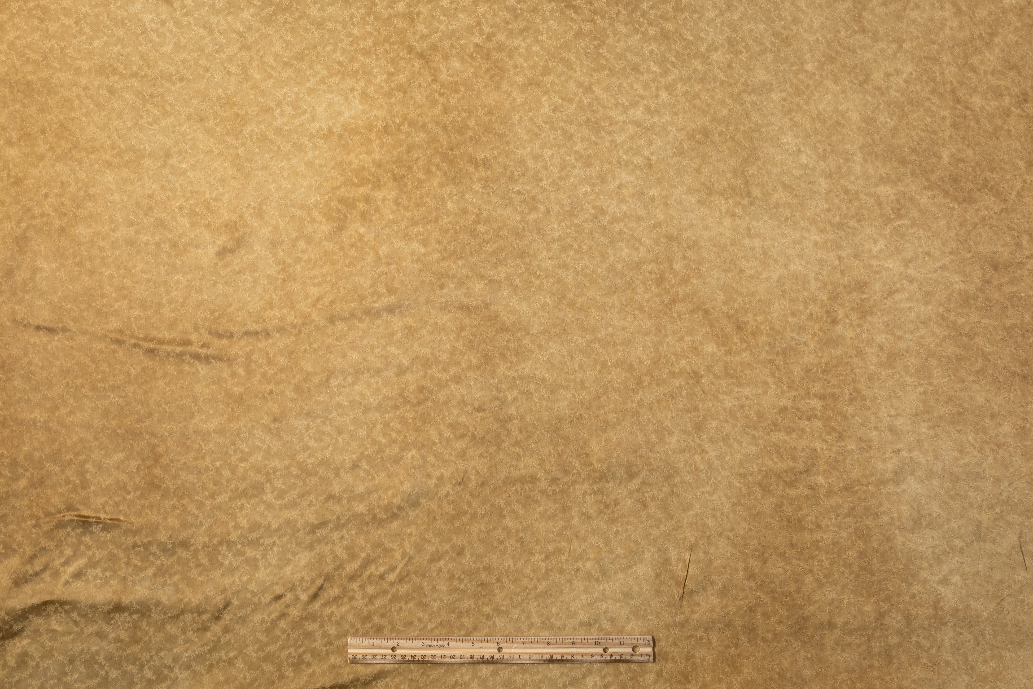 Intricate Floral Viscose Jacquard - Antique Gold