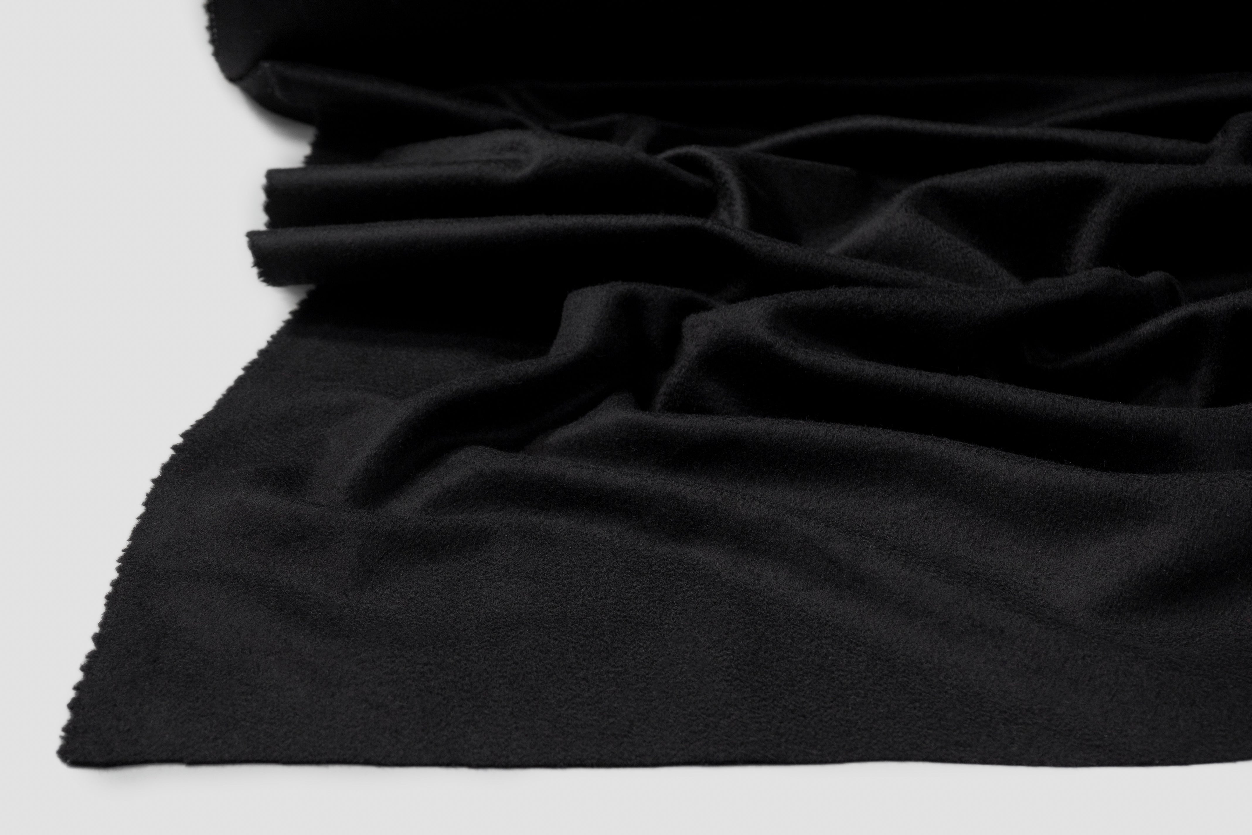 Italian Pure Cashmere Coating - Black