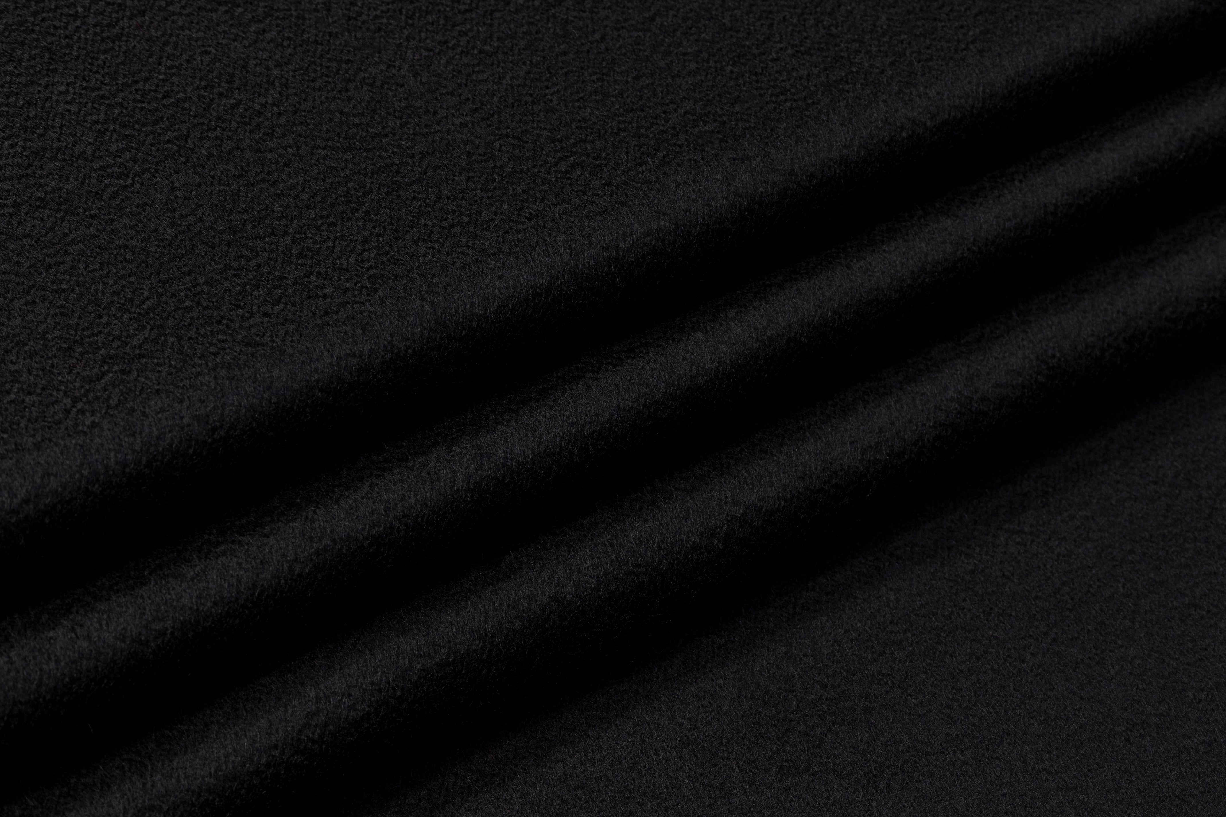 Italian Pure Cashmere Coating - Black