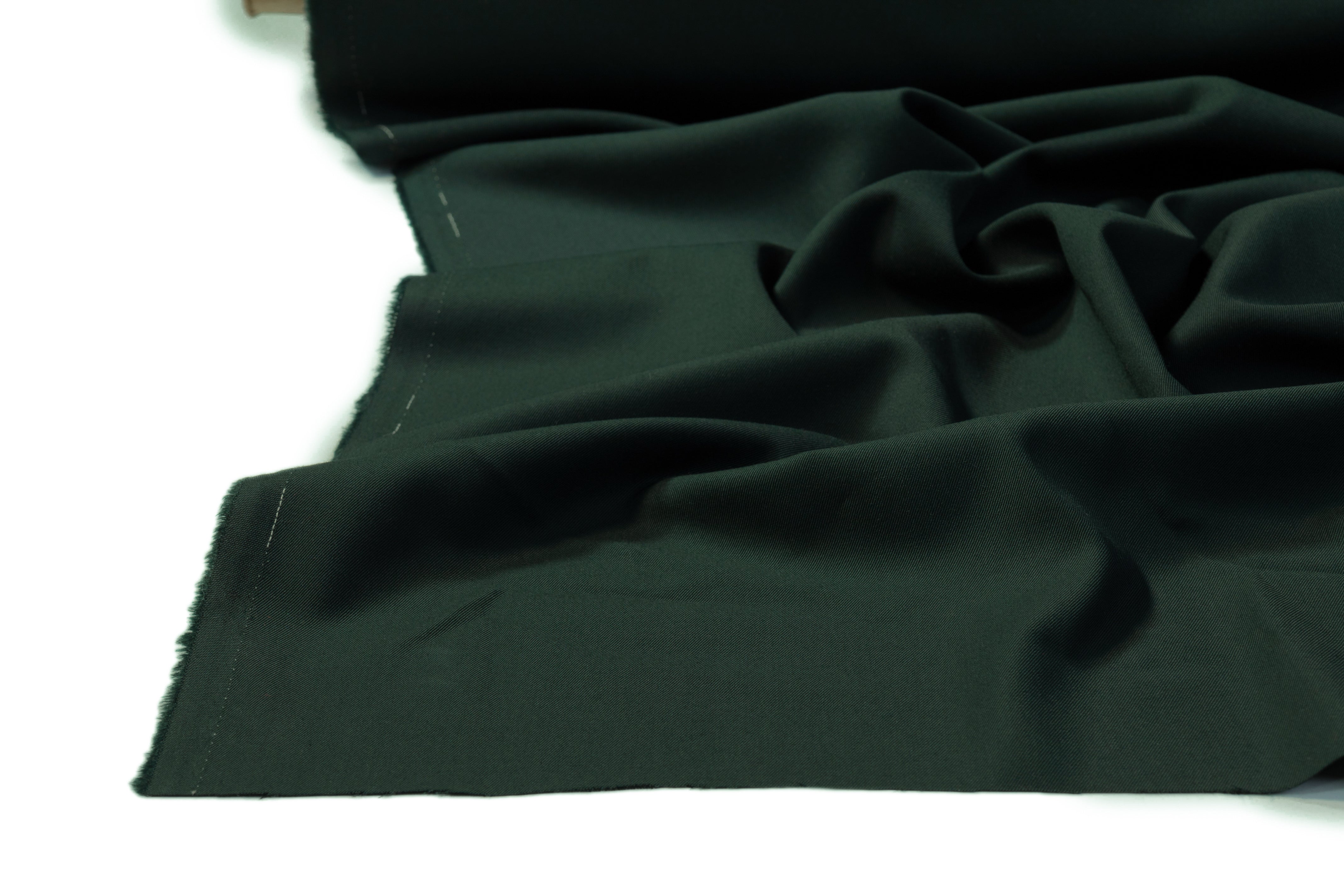 Italian Poly Wool Twill Suiting - Green