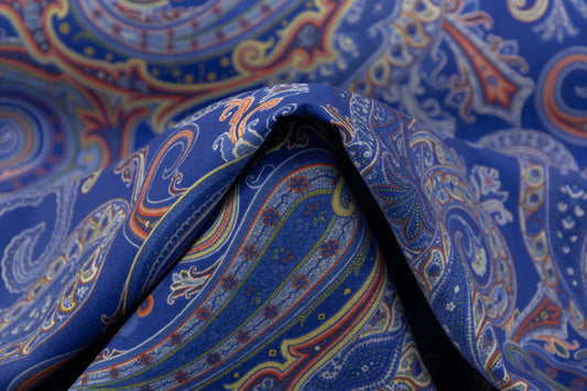Etro - Paisley Printed Wool Tricotine - Blue
