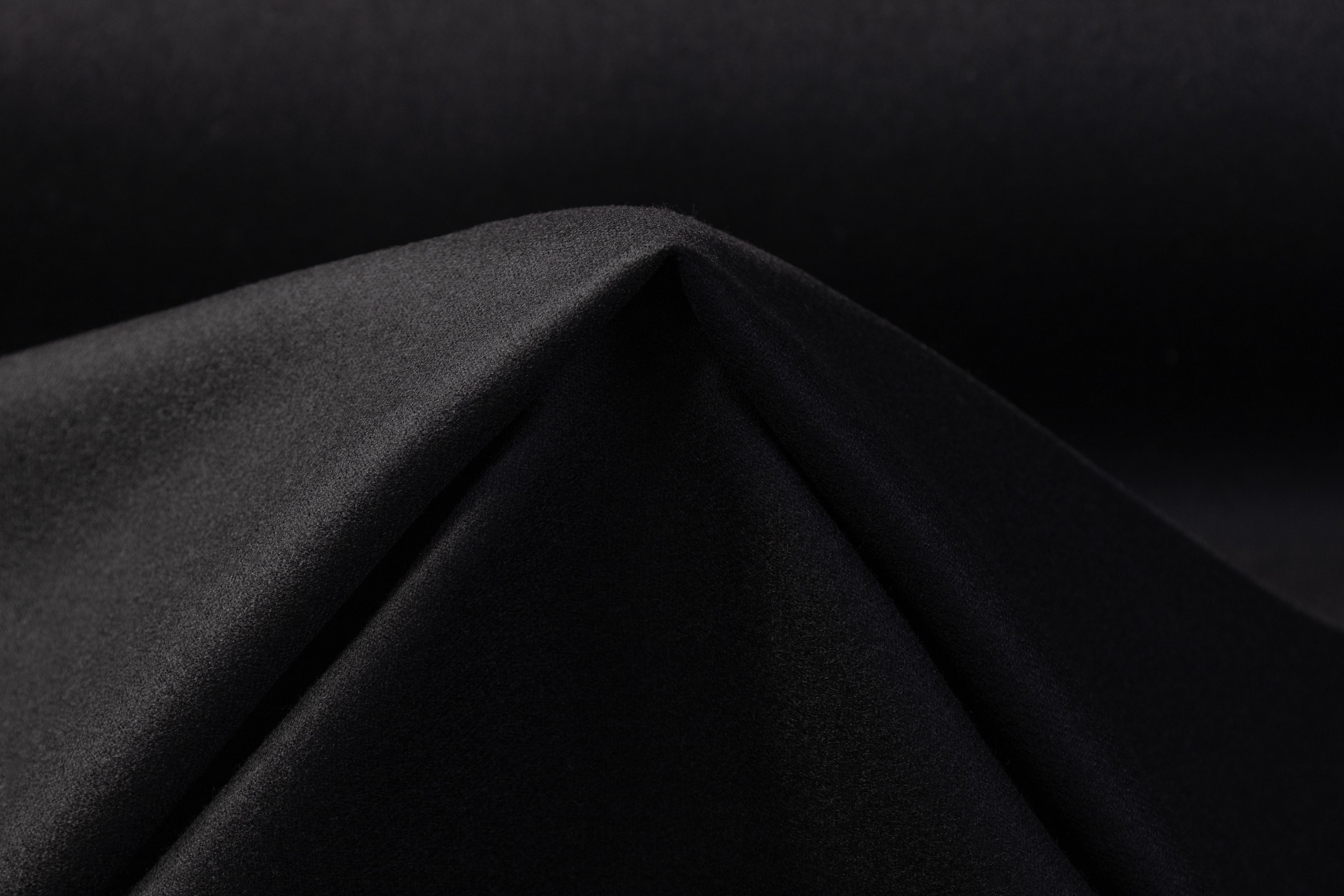 Italian Wool Flannel Suiting - Black