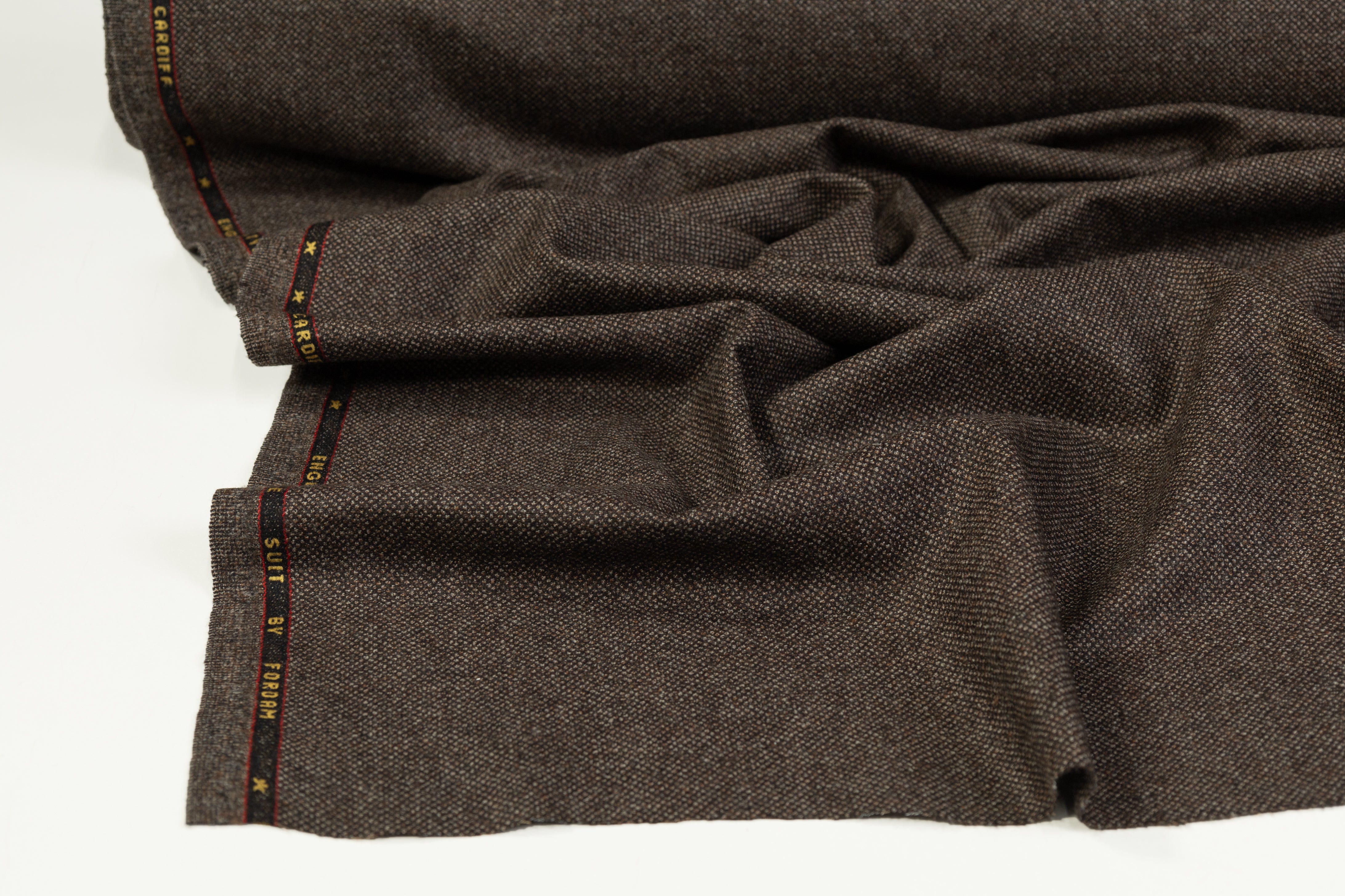 Fordam - Wool Tweed Suiting - Brown