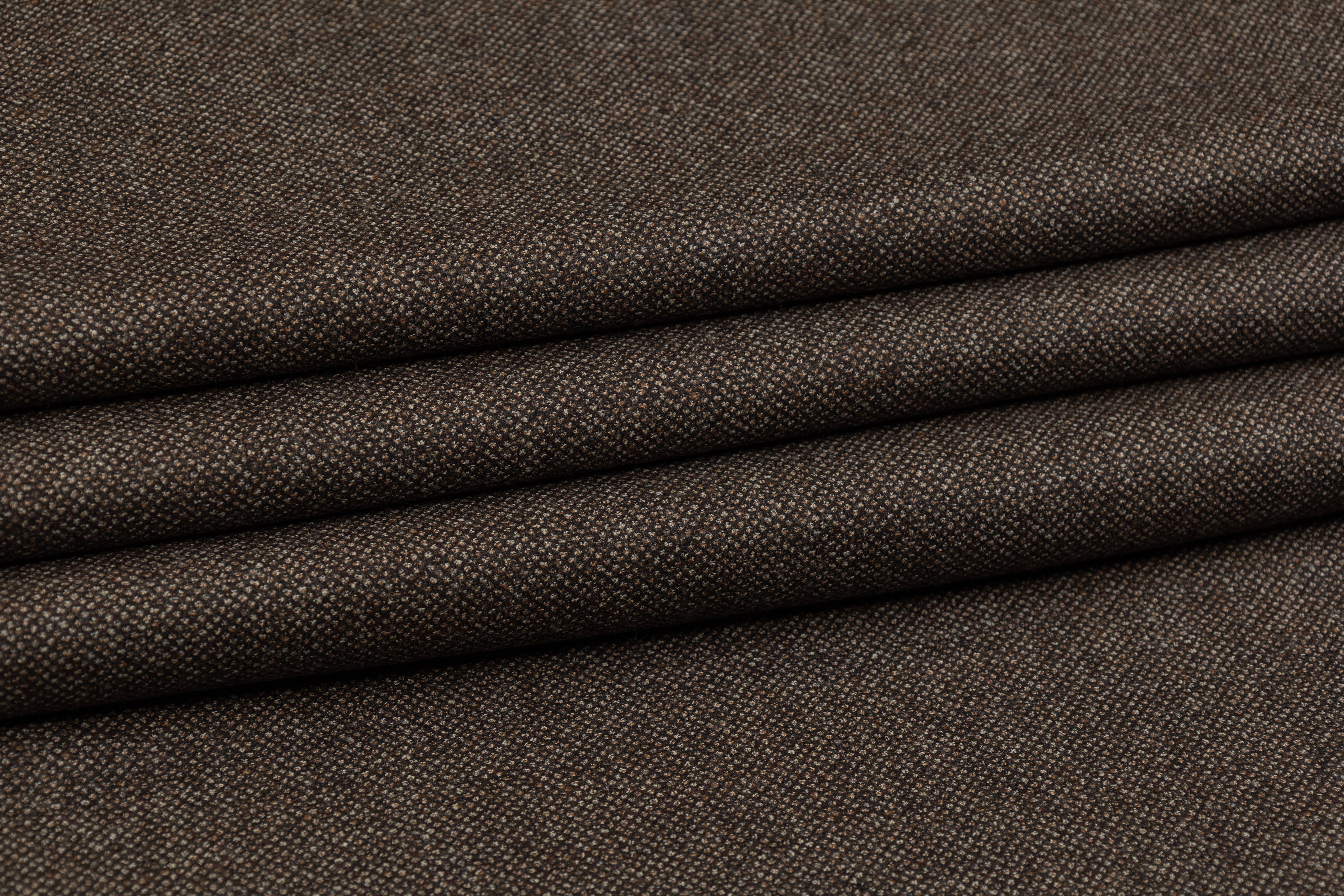 Fordam - Wool Tweed Suiting - Brown
