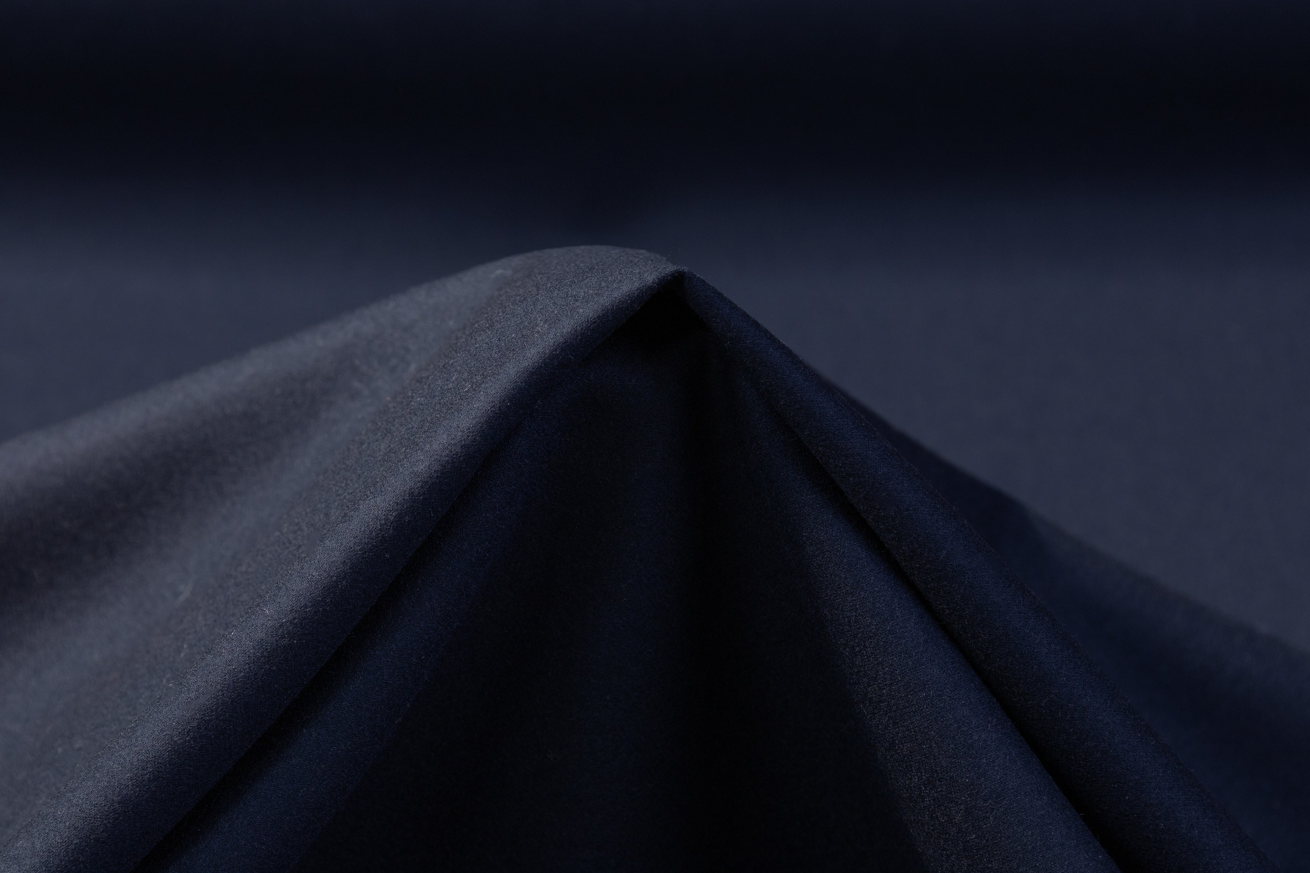 Italian Wool Nylon Flannel Suiting - Navy