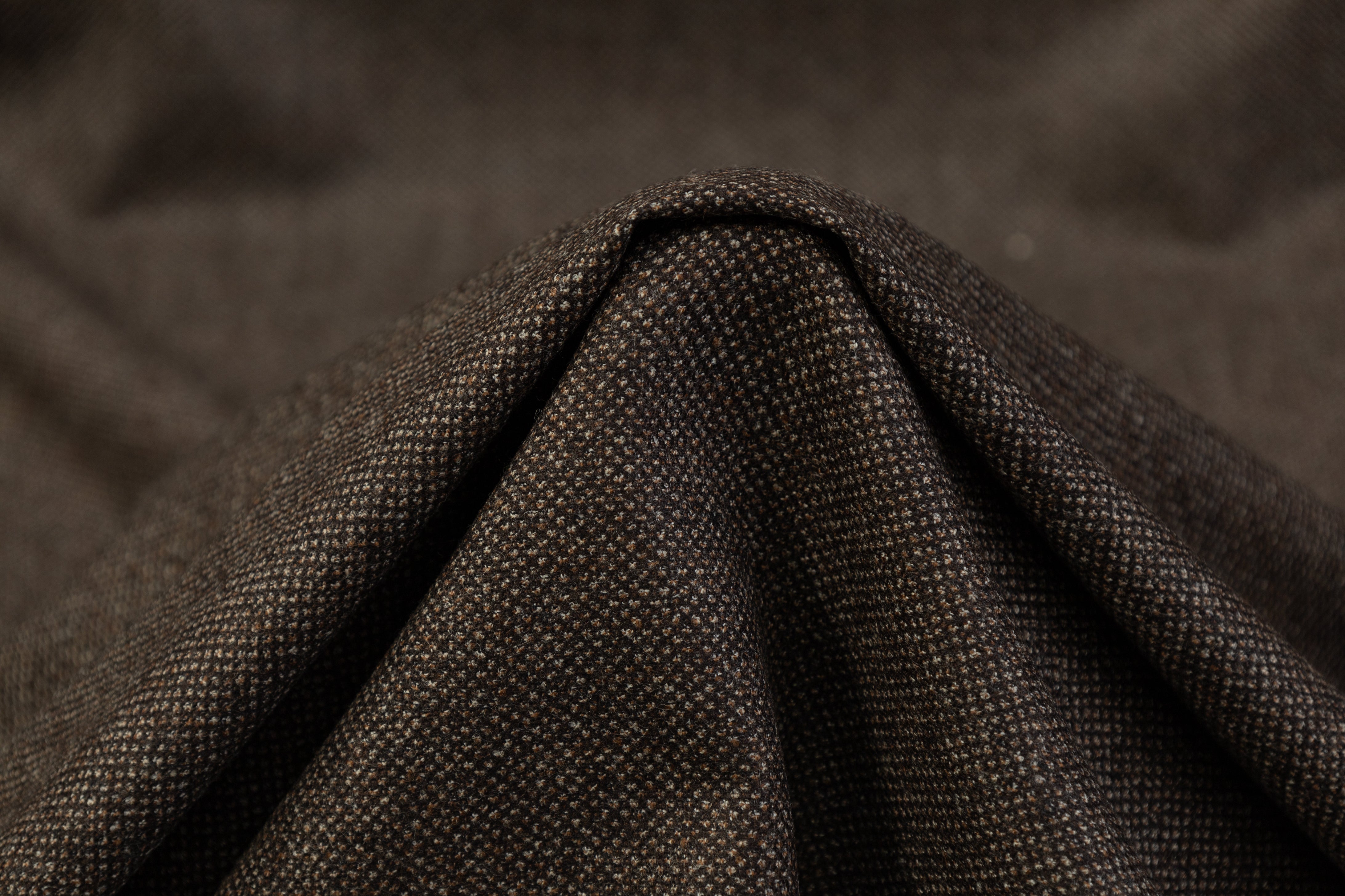 Fordam - Wool Tweed Suiting - Brown