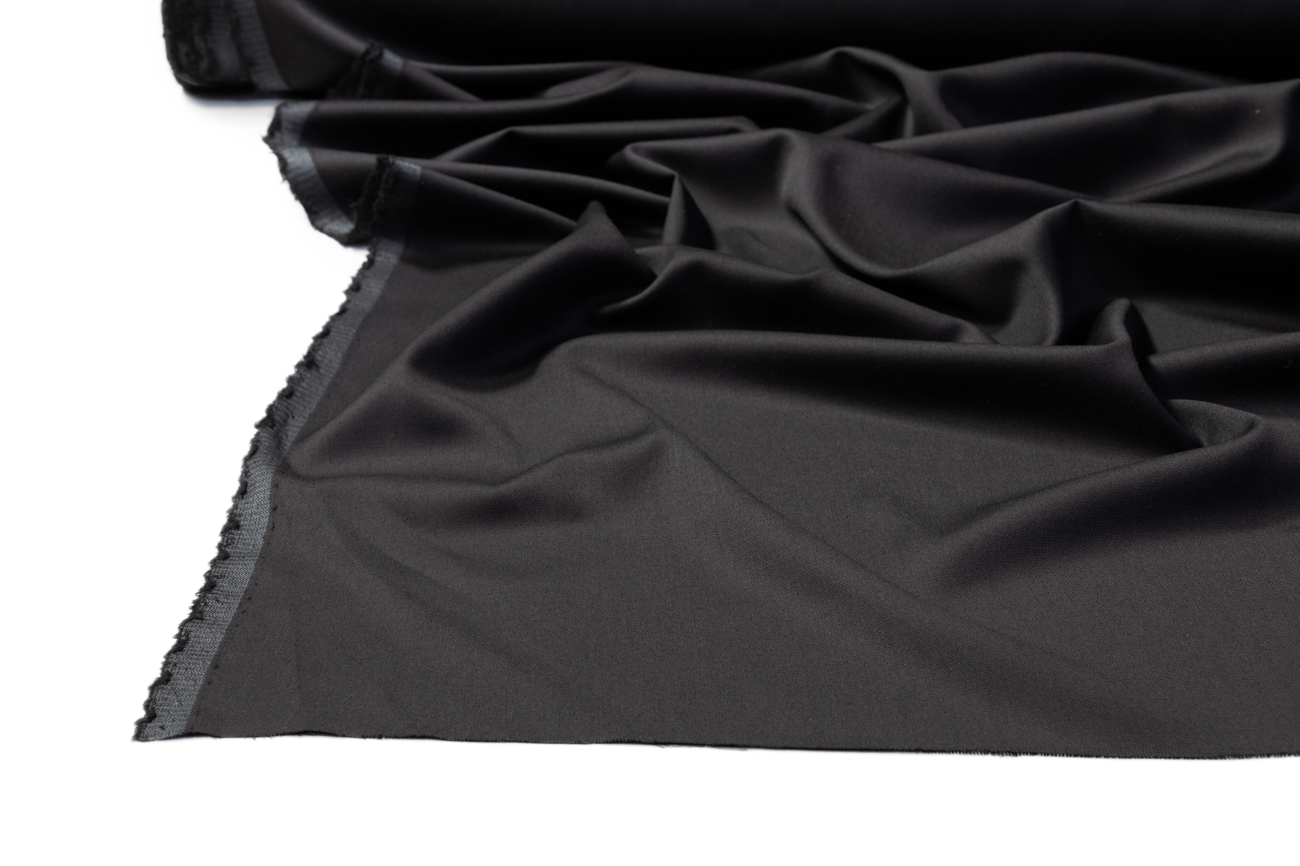 Fine Italian Wool Suiting - Black