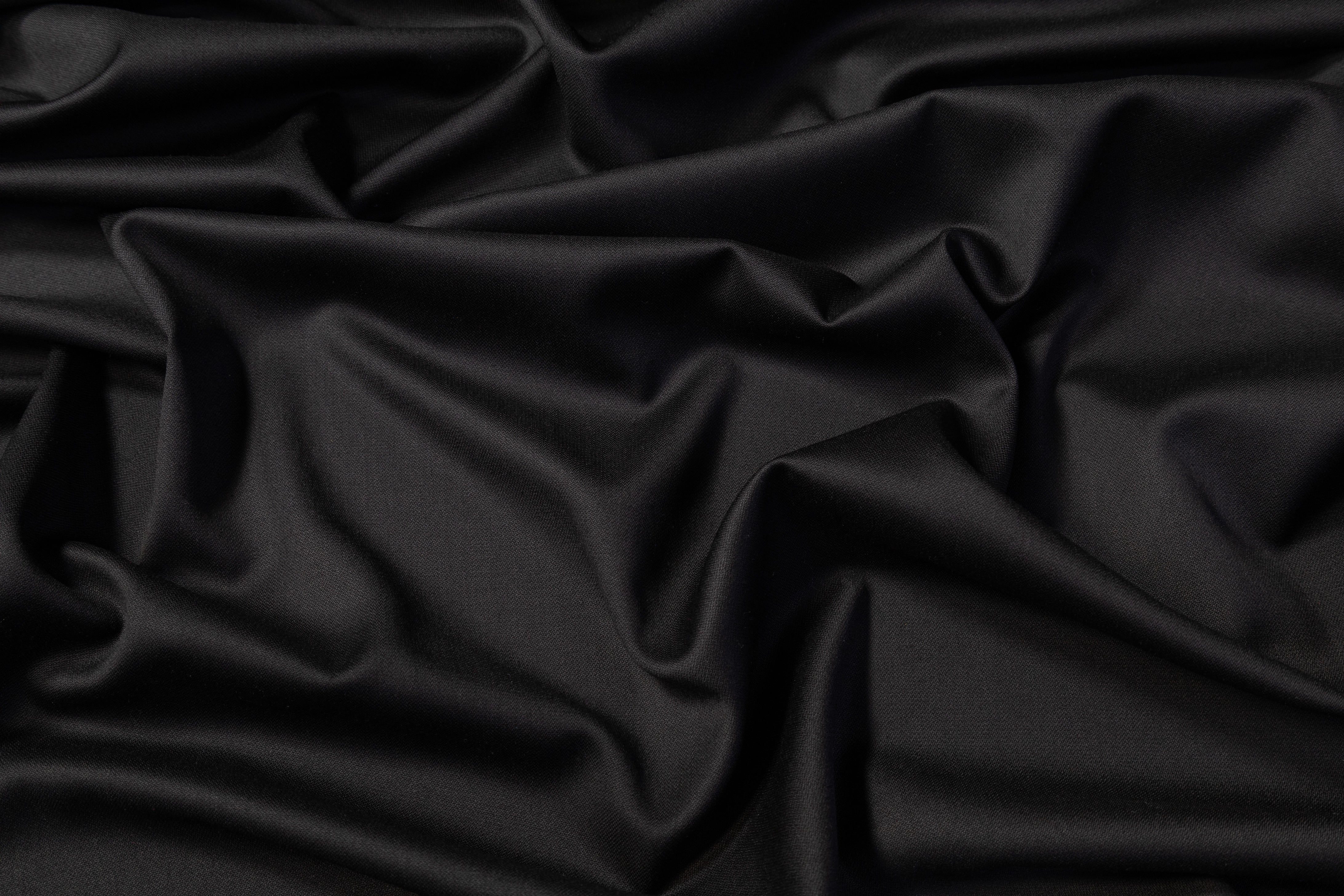 Fine Italian Wool Suiting - Black