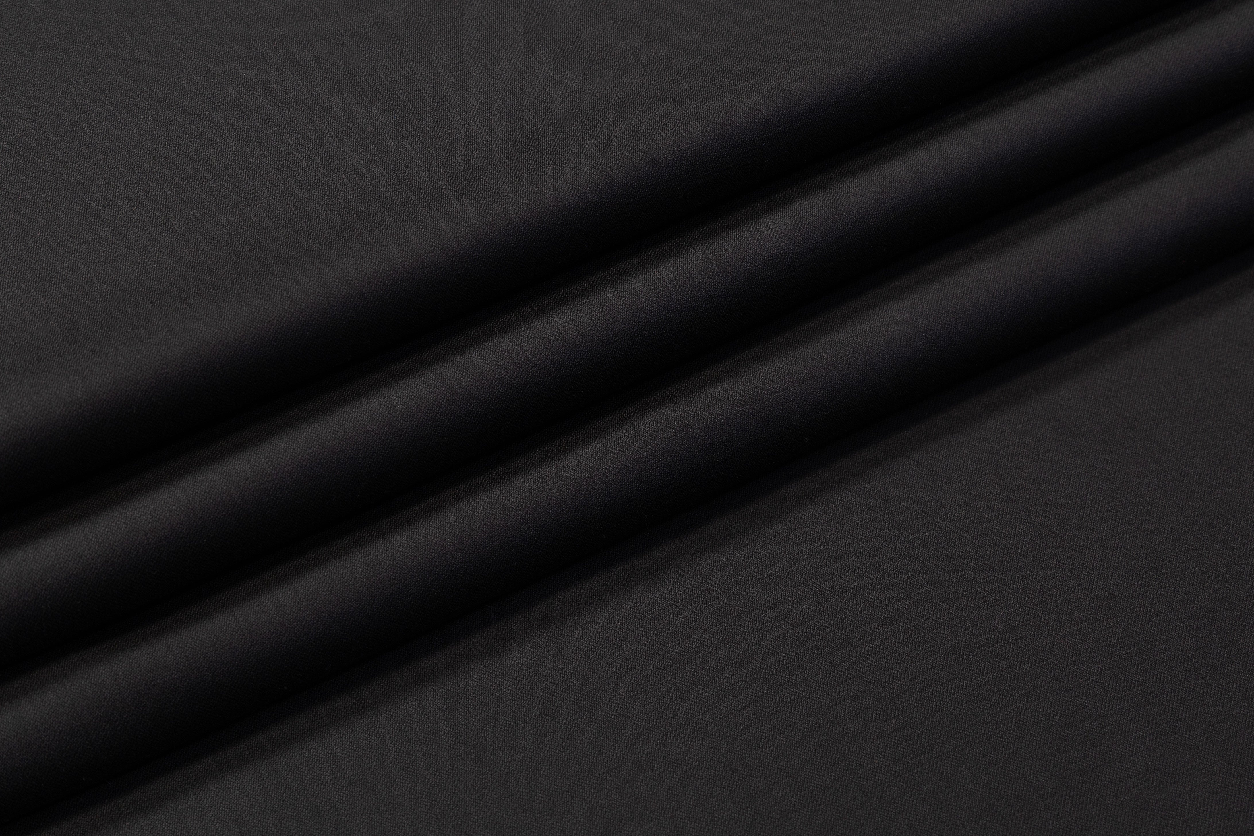 Fine Italian Wool Suiting - Black