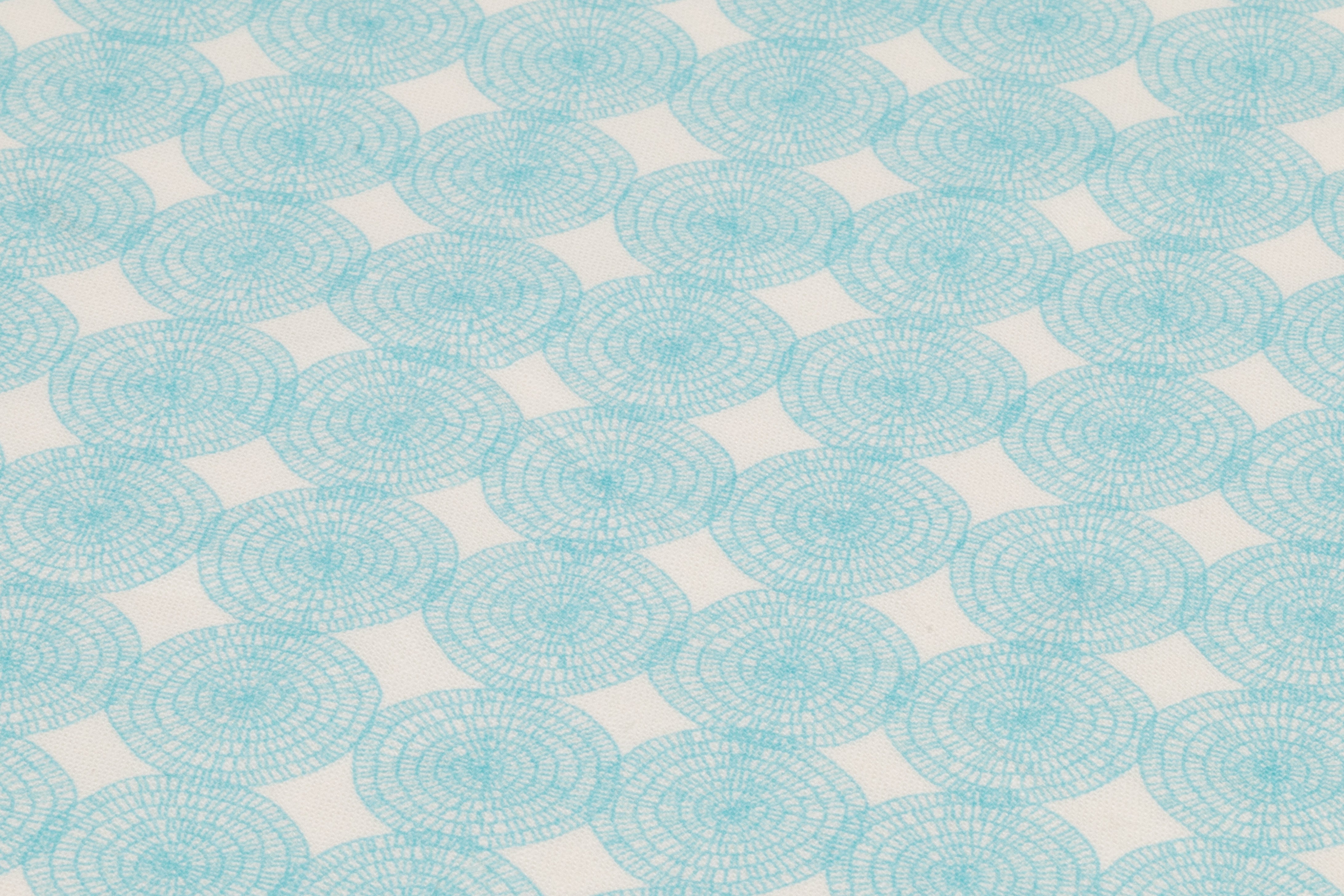 Italian Cotton Linen Blend - Aqua Blue