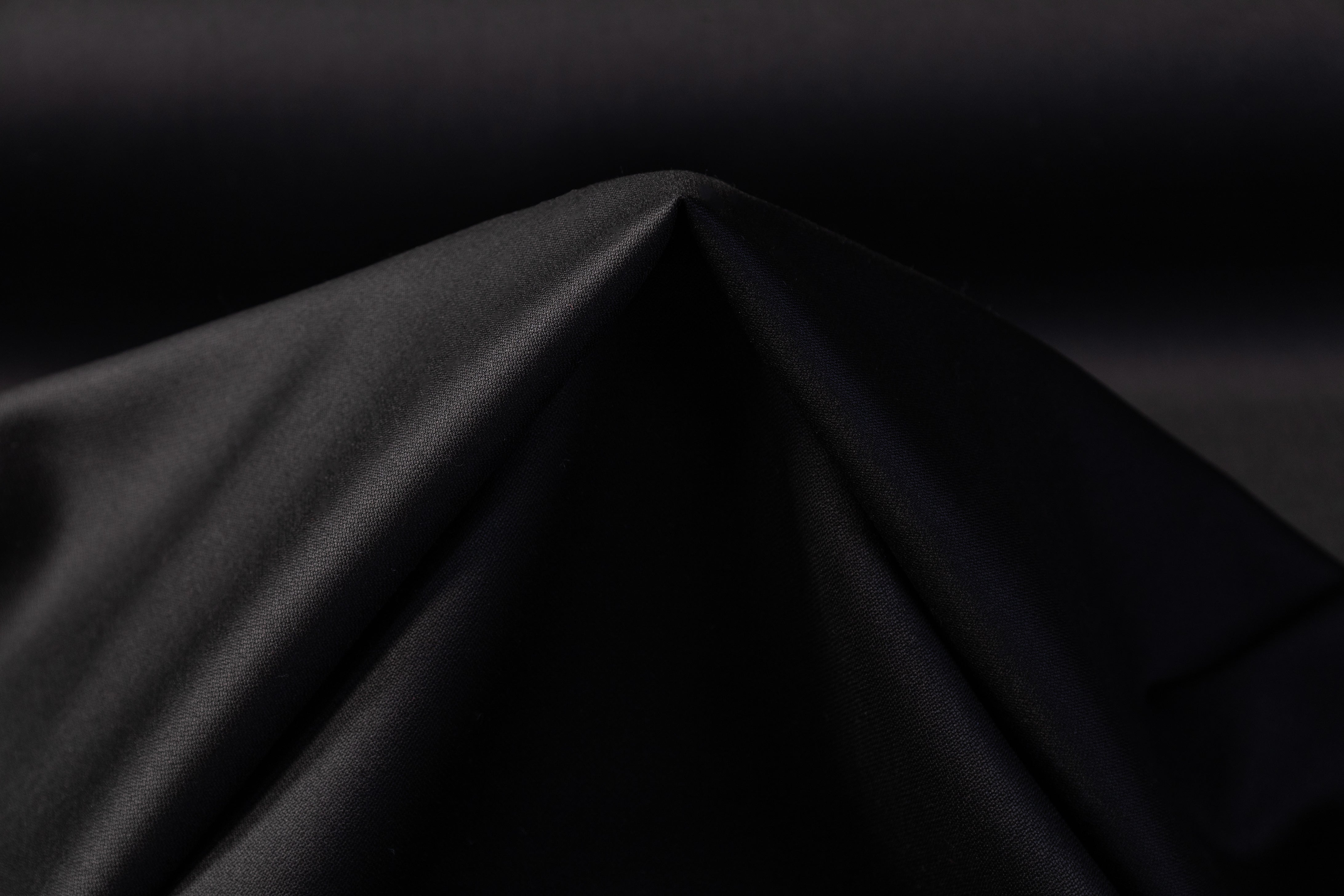 Fine Italian Wool Suiting - Black