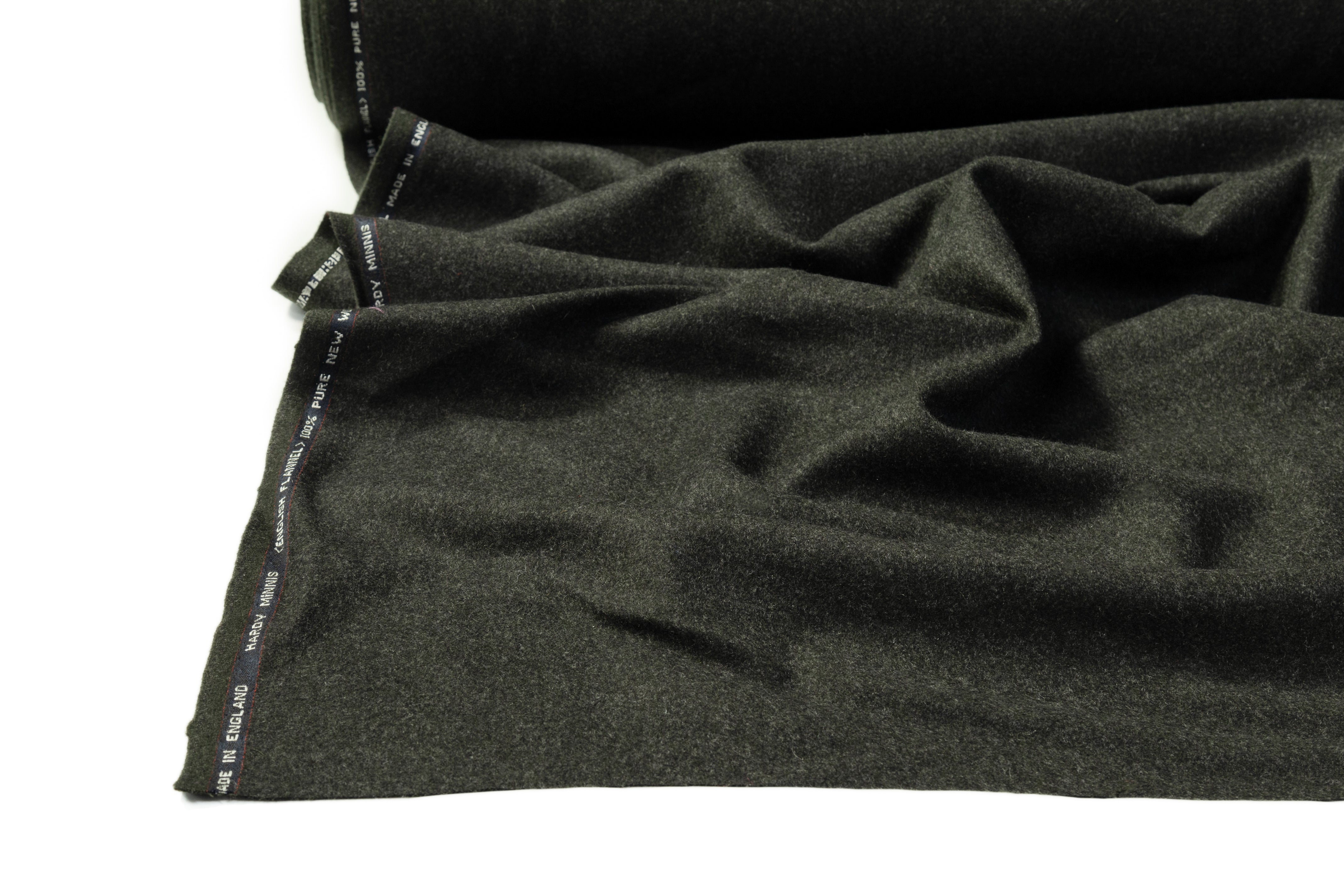 Hardy Minnis - English Flannel Wool - Dark Green