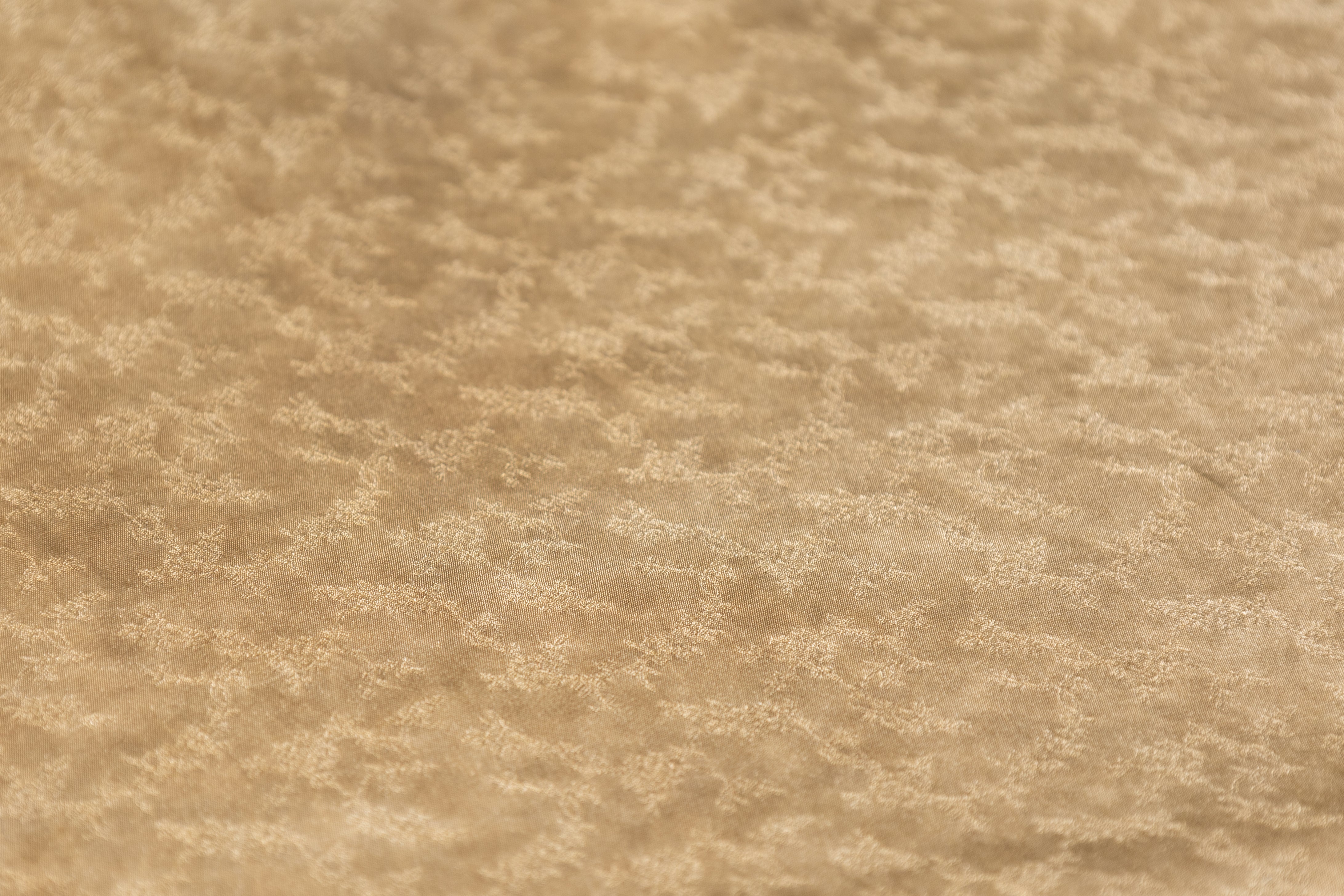 Intricate Floral Viscose Jacquard - Antique Gold