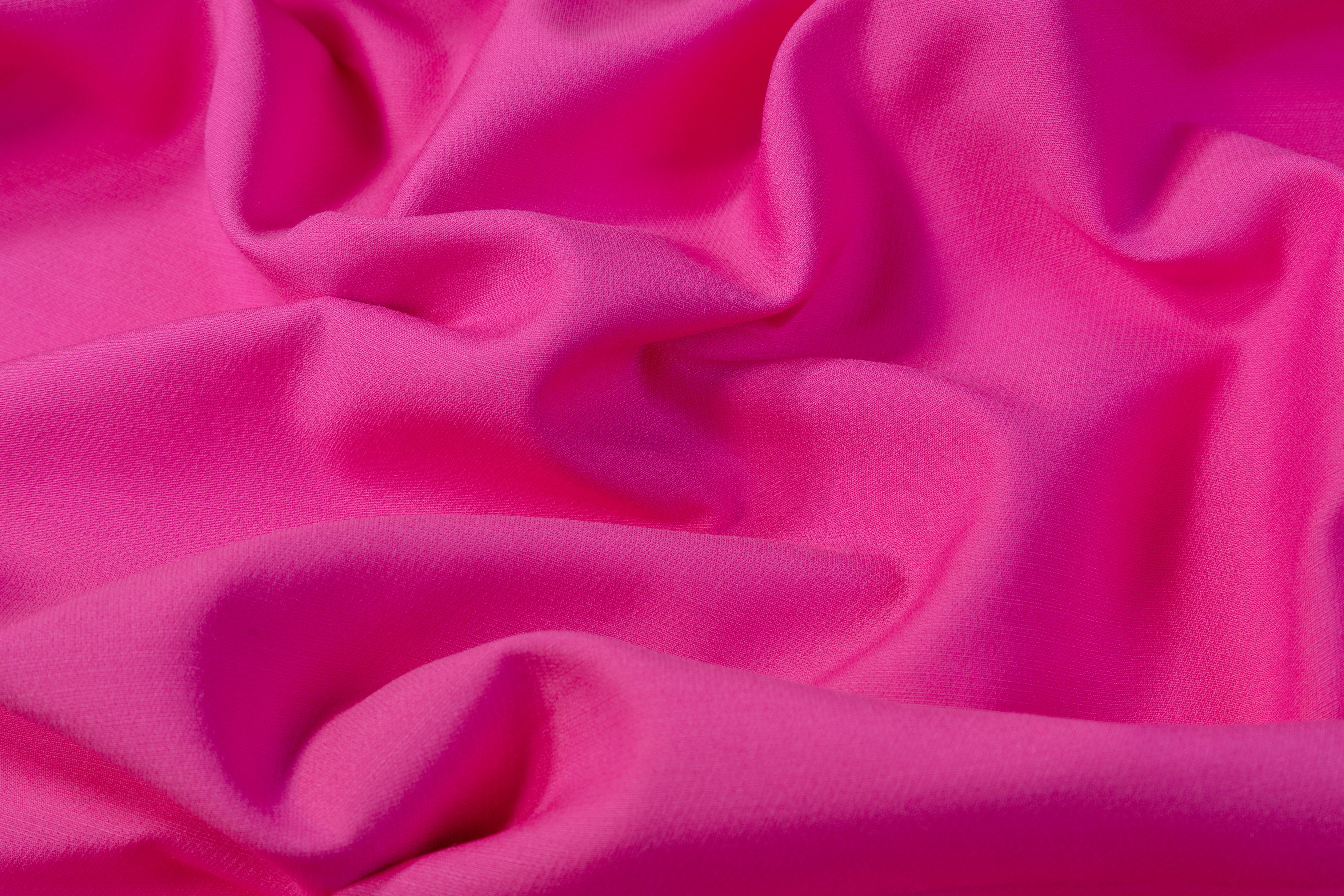 Fused Italian Wool Tricotine - Magenta
