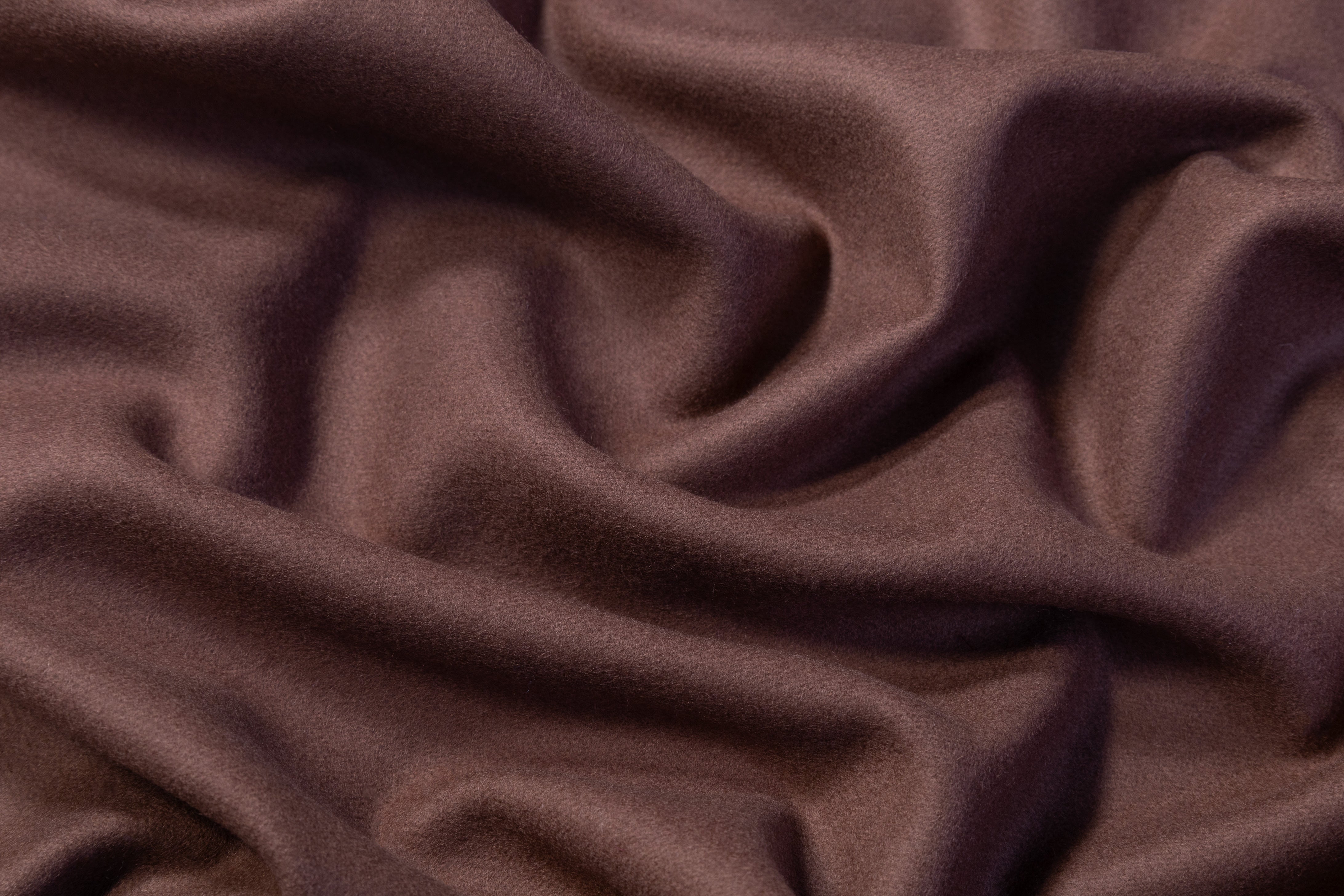 Double Faced Wool Coating - Dusty Mauve