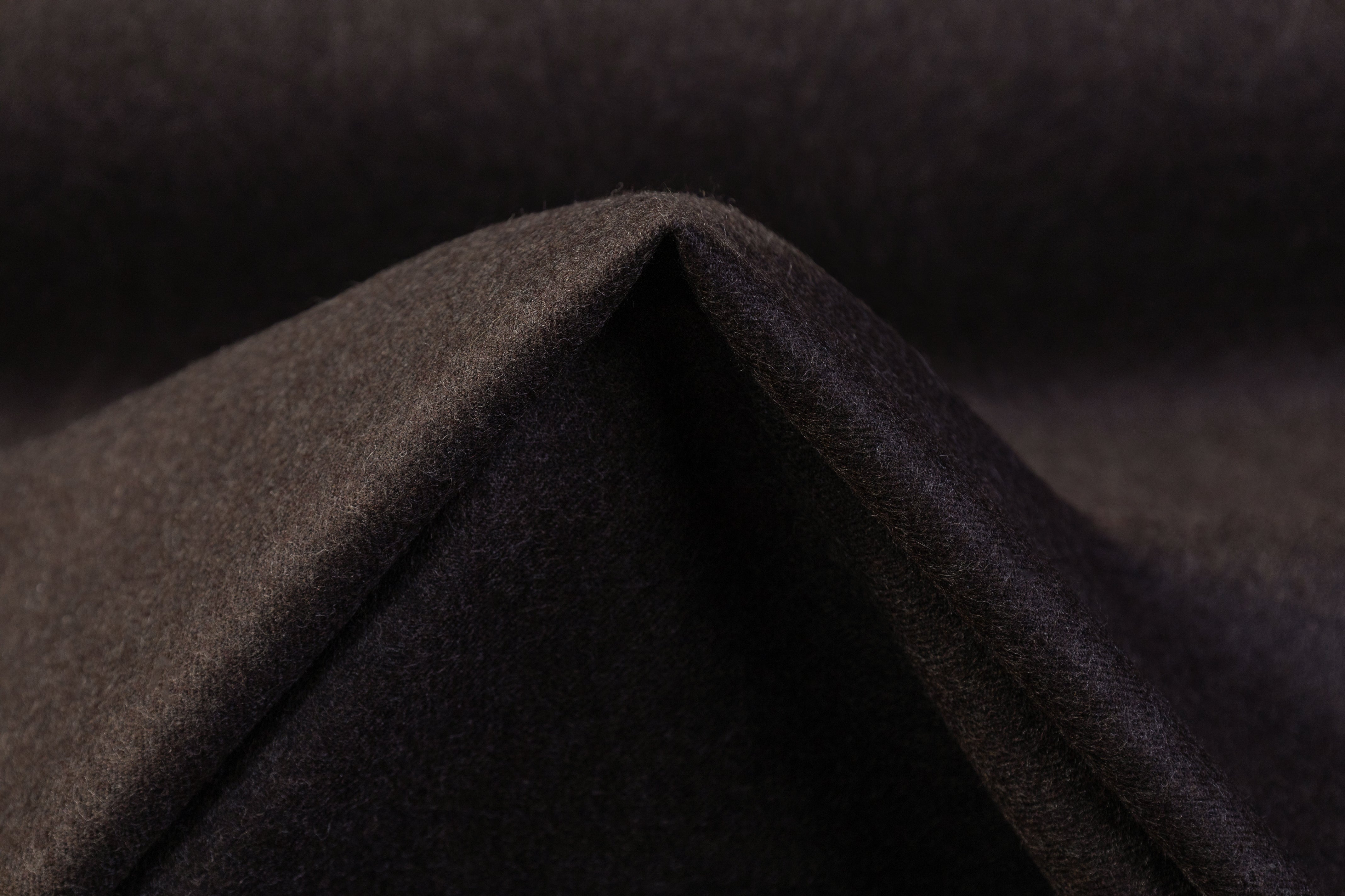 Italian Wool Nylon Flannel - Dark Brown