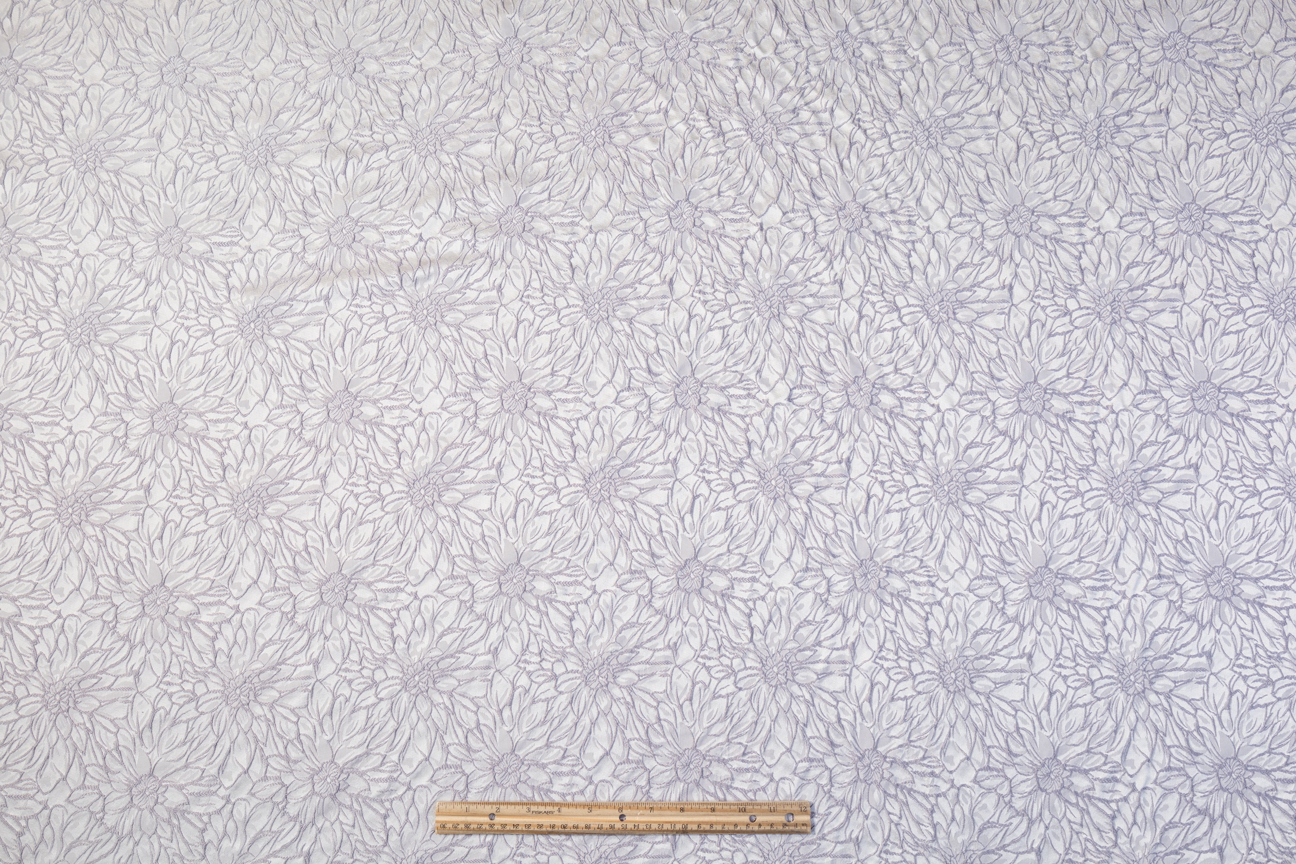 Floral Brocade - Cool Gray