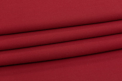 Double Faced Solid Italian Wool - Red
