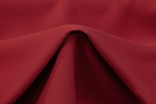 Double Faced Solid Italian Wool - Red