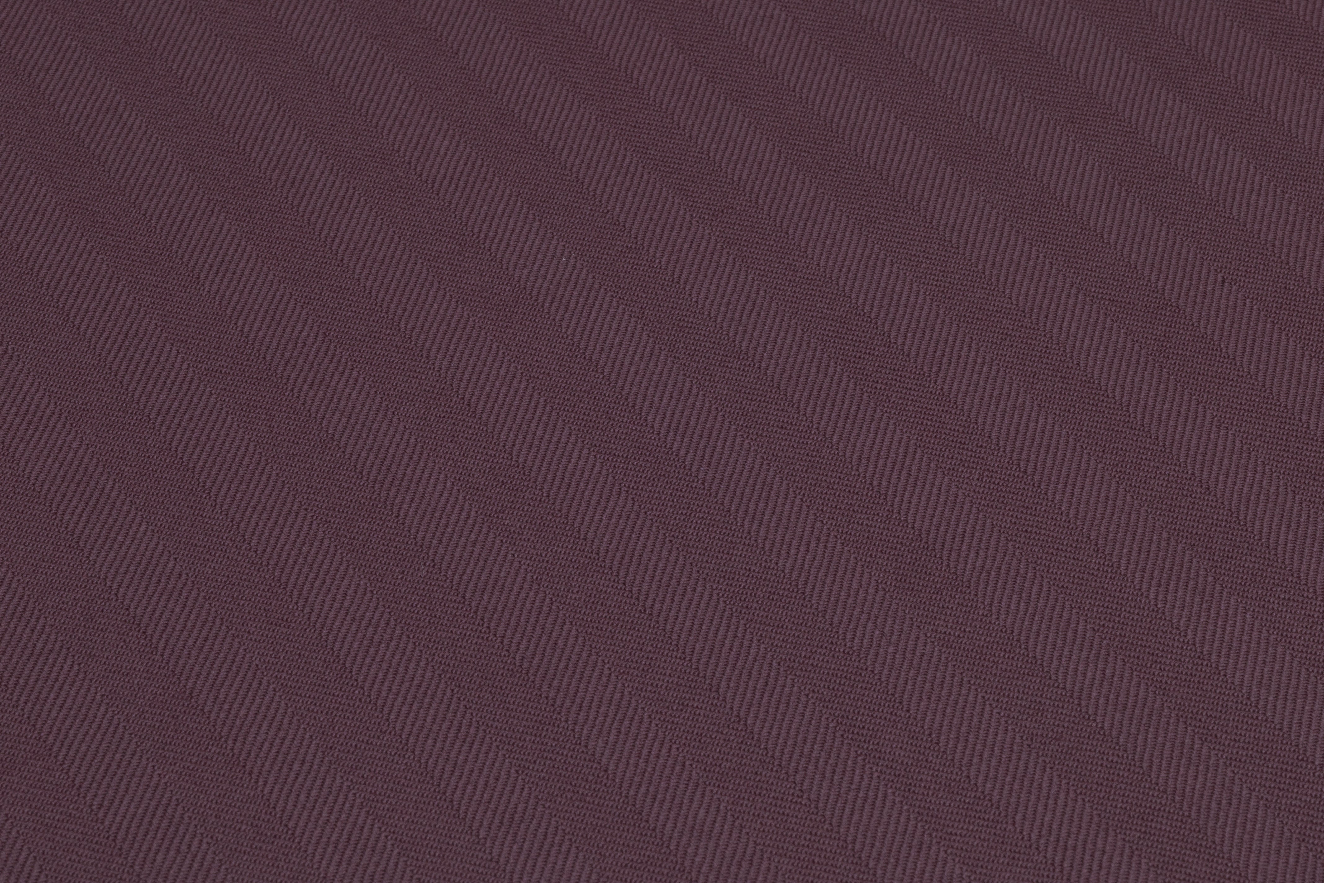 Herringbone Italian Wool Suiting - Aubergine