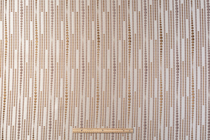 Dotted Metallic Brocade - Gold / Beige