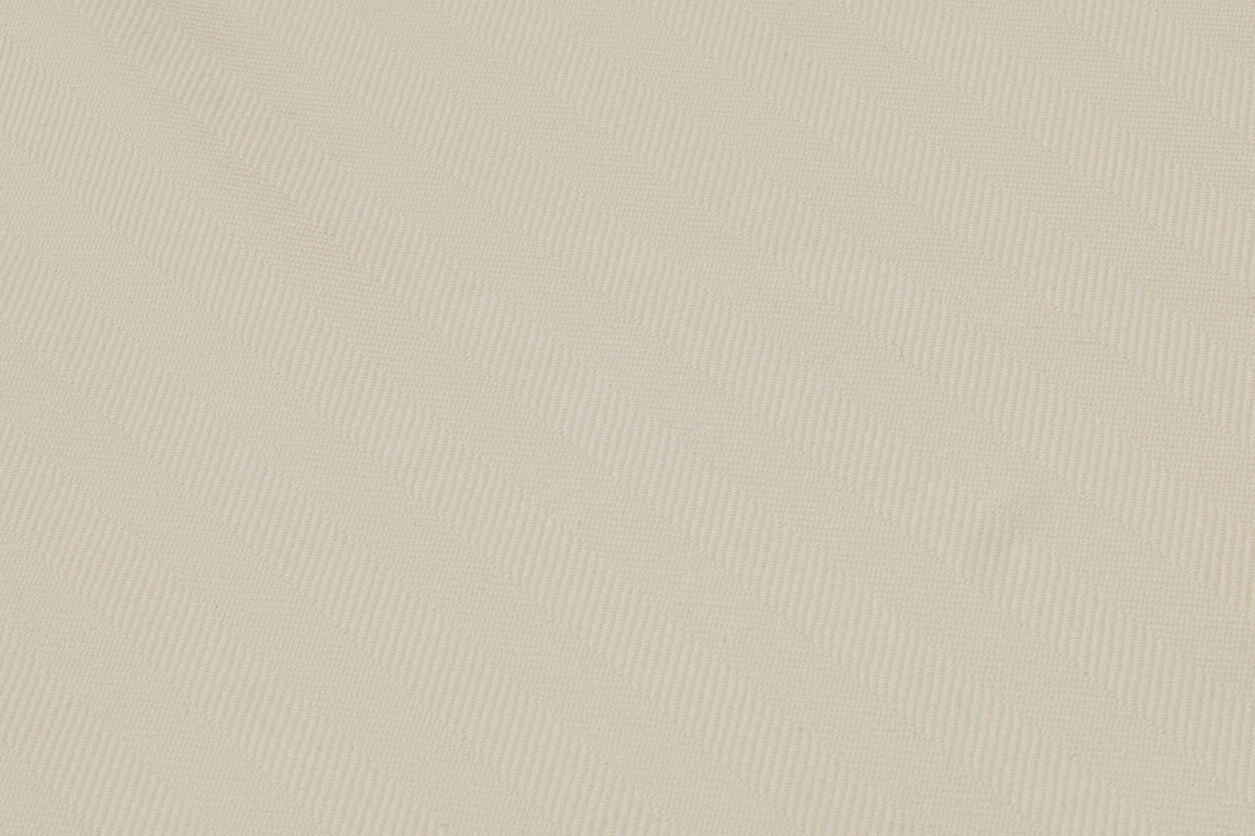 Herringbone Italian Wool Suiting - Ivory